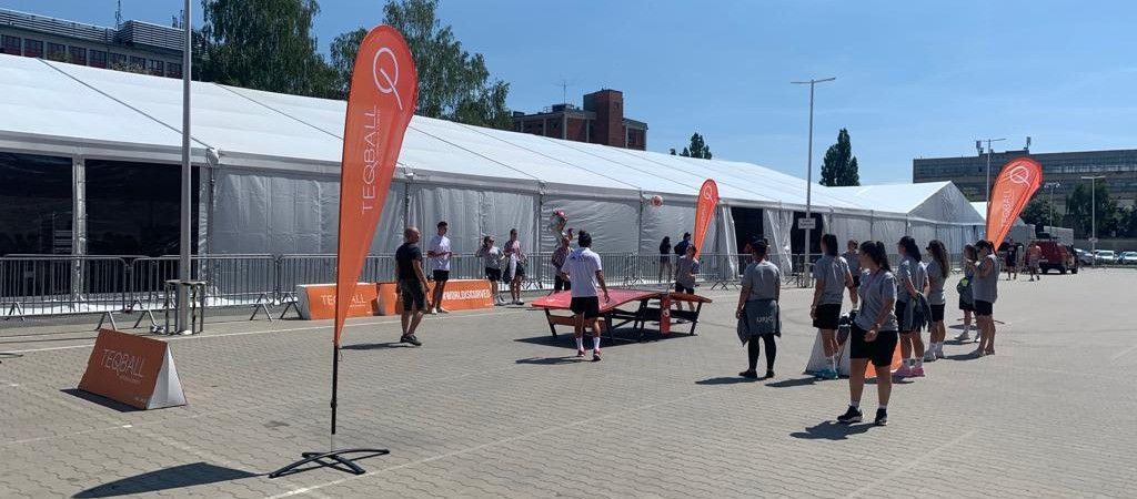 Teqball featured as a demonstration sport for two days at the European Universities Games in Łódź ©FITEQ