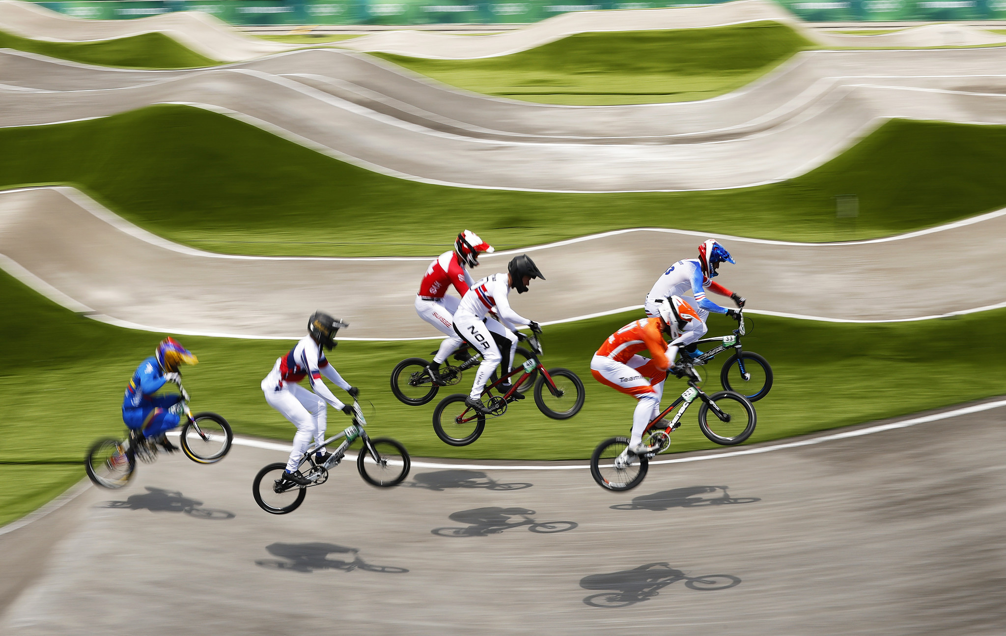 Felicia Stancil and Simon Marquart were victorious at the BMX Racing World Championships in Nantes ©Getty Images