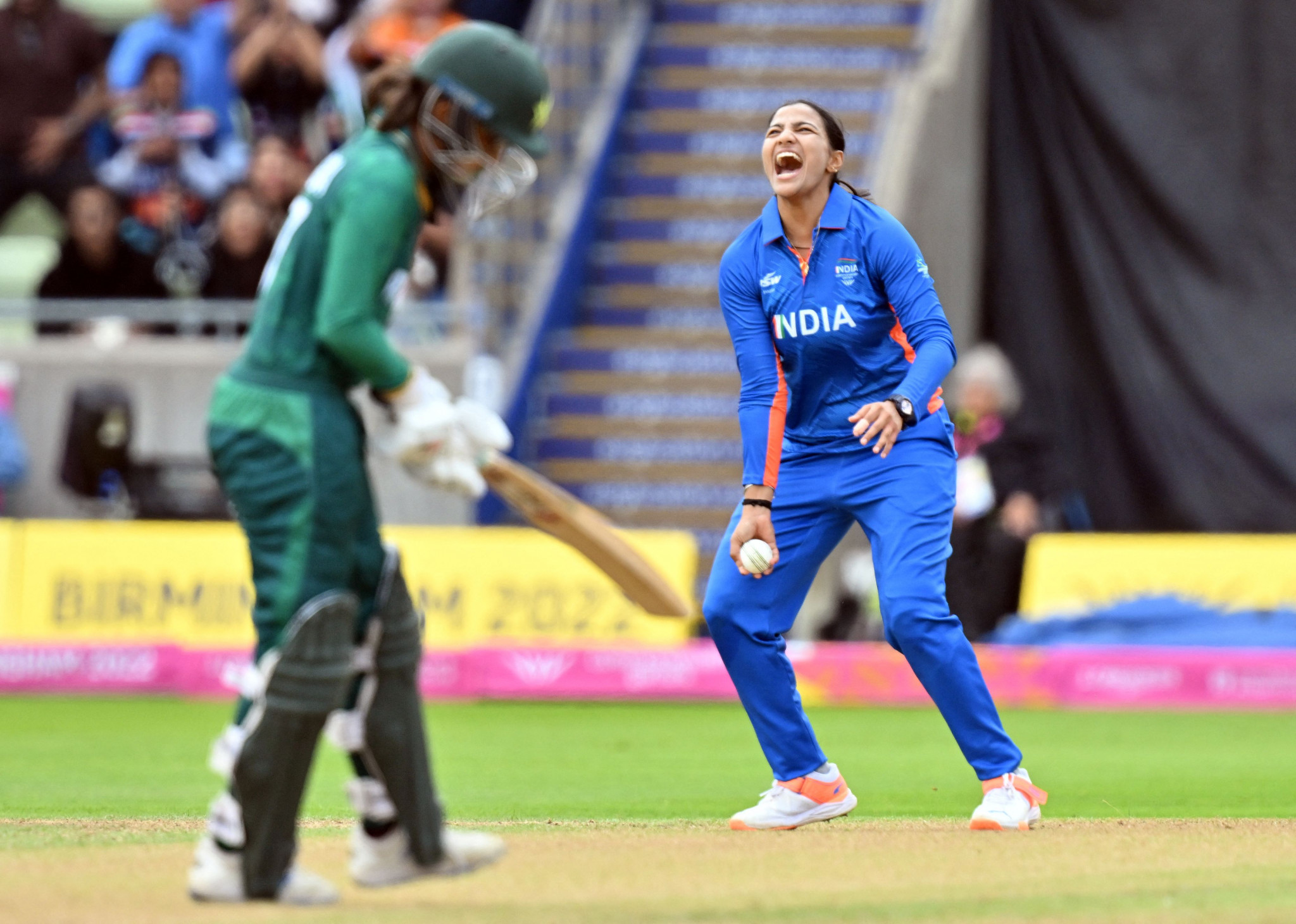 India's Sneh Rana has called for Indian fans to maintain their support for the cricket team in Birmingham Getty Images