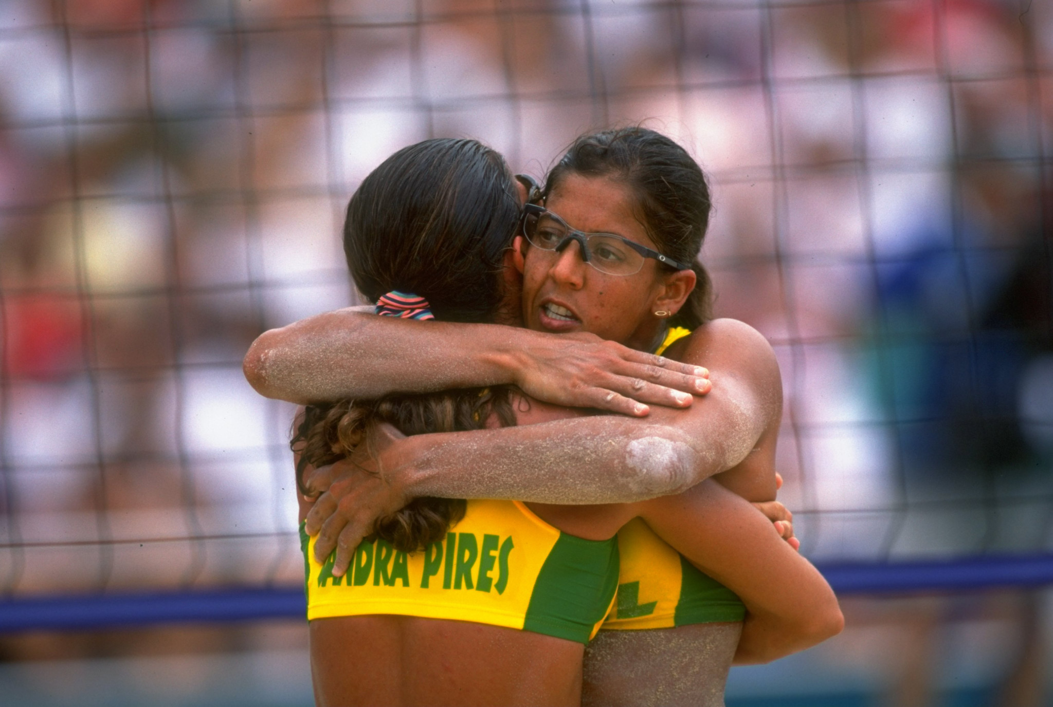 Jacqueline Silva, facing the camera, who won women's beach volleyball gold at the Atlanta 1996 Olympics, is among the speakers for the Brazilian Olympic Committee's first Women in Sport forum ©Getty Images