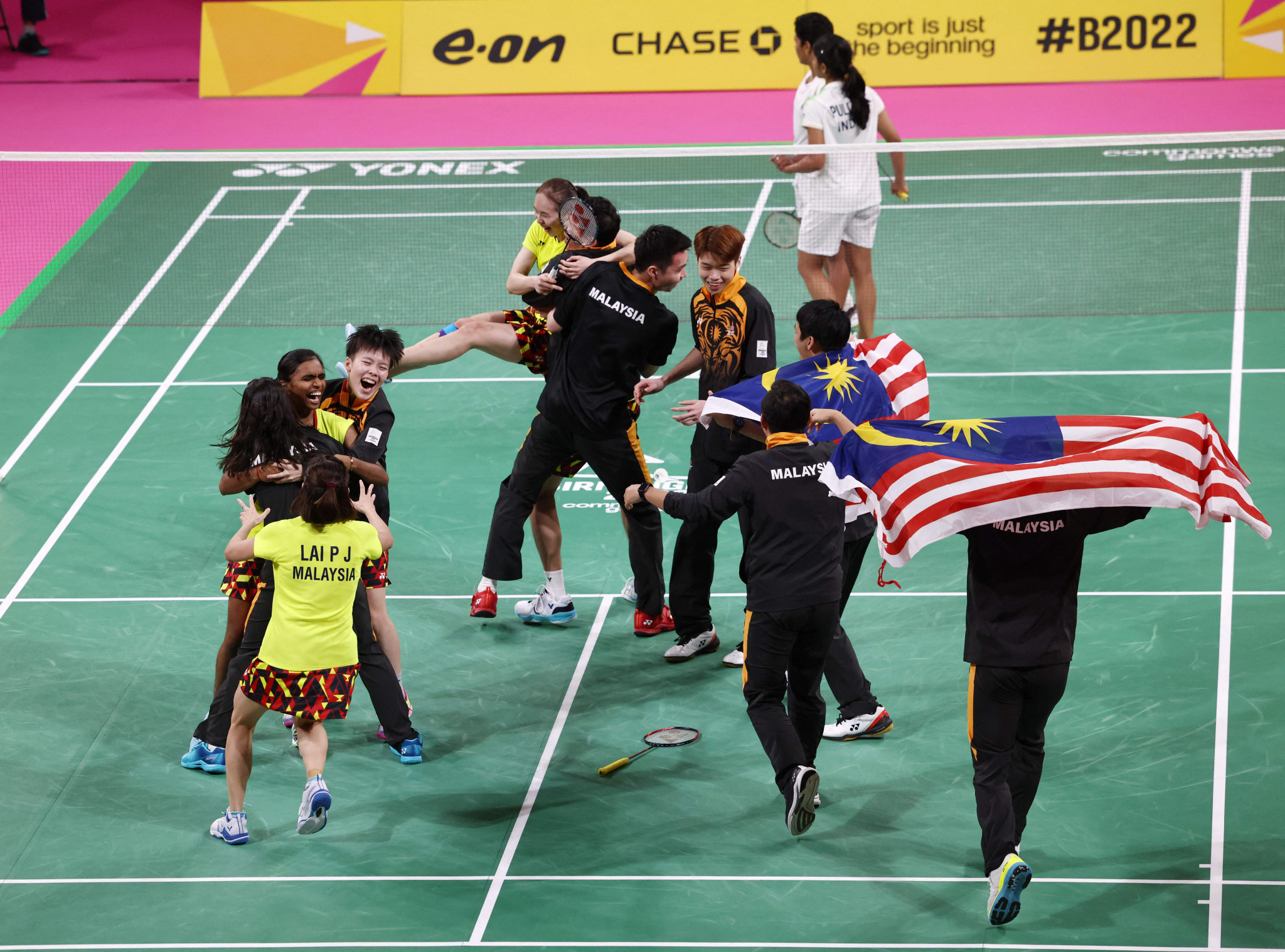 Malaysia beat India 3-1 to win mixed team badminton gold at Birmingham 2022 ©Getty Images