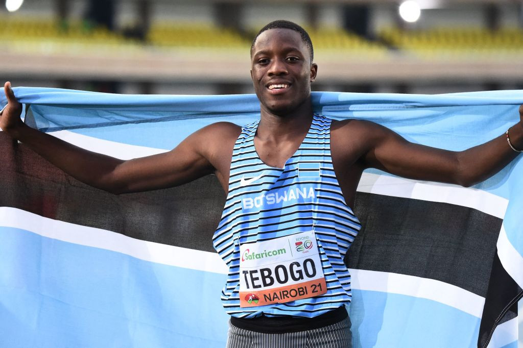 Letsile Tebogo reduced his world under-20 100m record to 9.91sec in Cali ©Getty Images