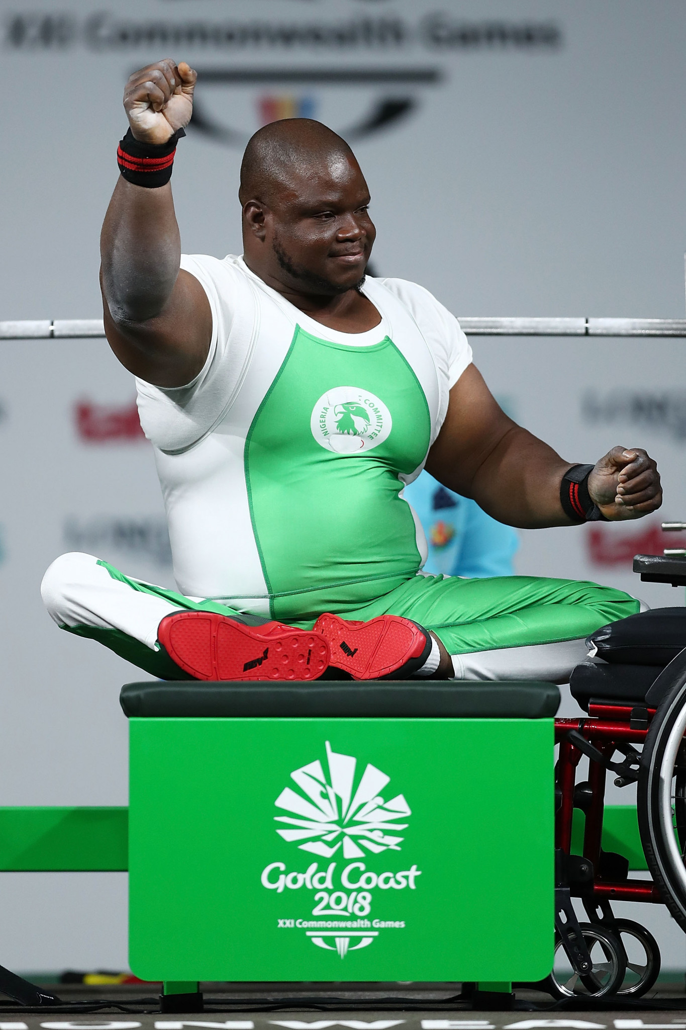 Nigeria's Abdulazeez Ibrahim has won men's heavyweight Para powerlifting gold at the last two Commonwealth Games ©Getty Images