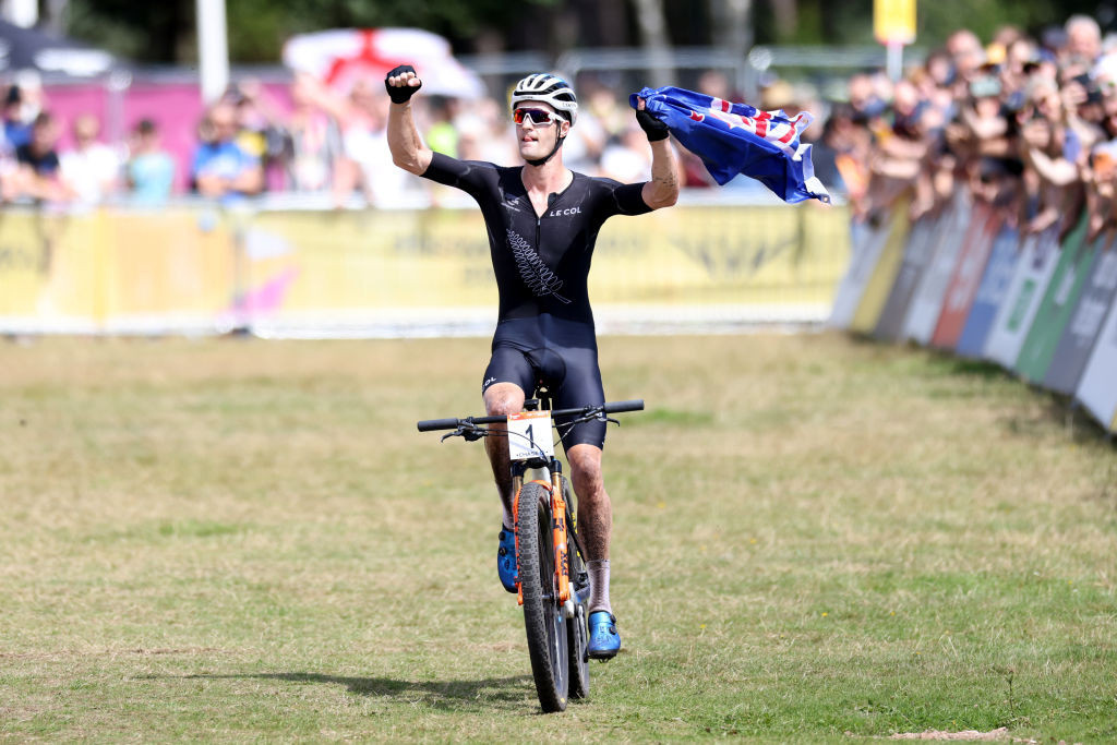 New Zealand's Sam Gaze retained his men's Commonwealth mountain bike cross-country title ©Getty Images