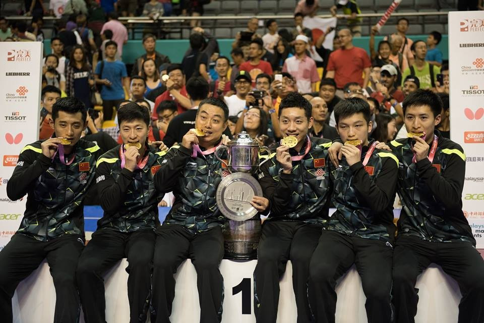 China defended their men's title in style ©ITTF/Facebook