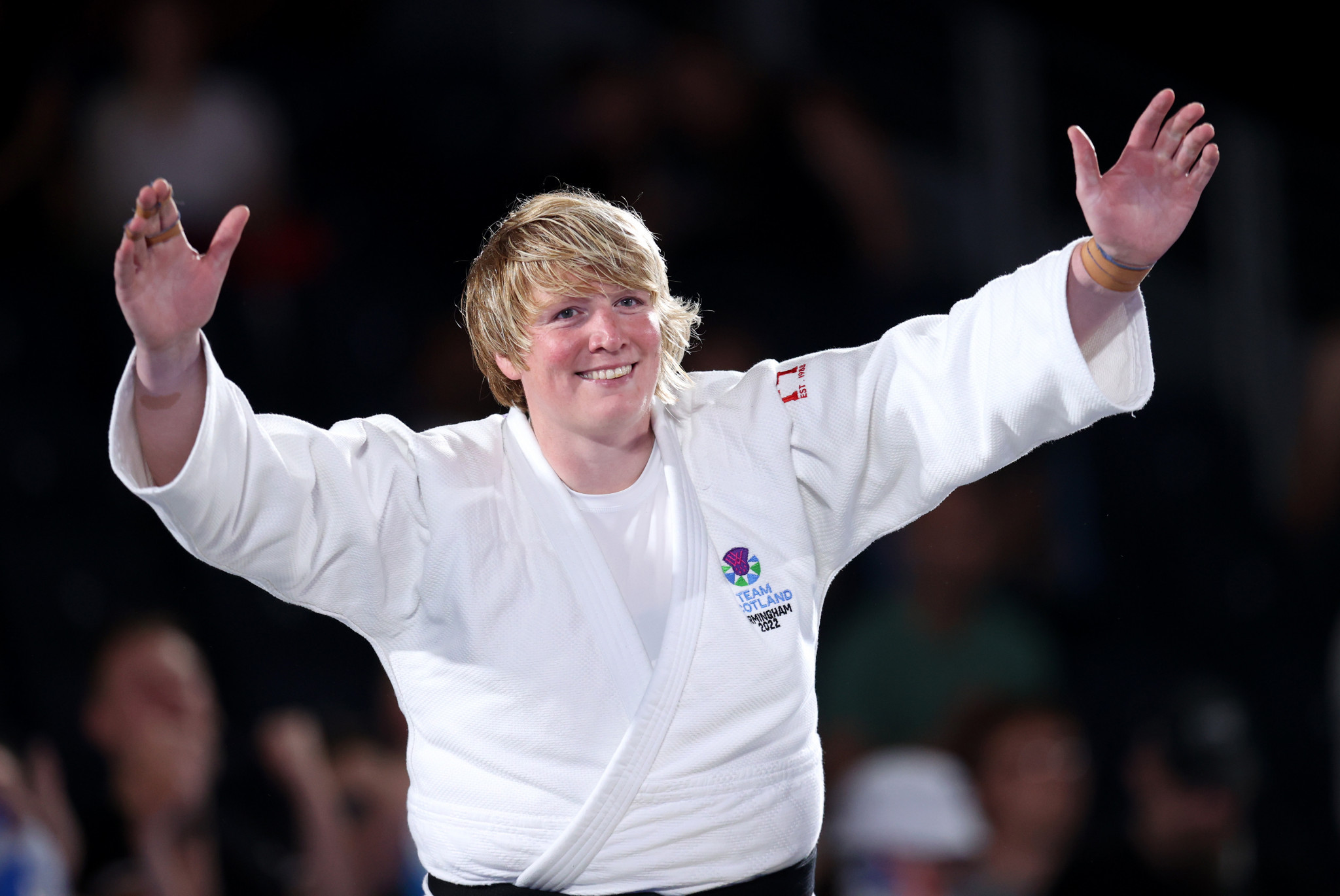 Sarah Adlington of Scotland won her first gold medal at the Commonwealth Games today in the over-78kg women's judo division ©Getty Images