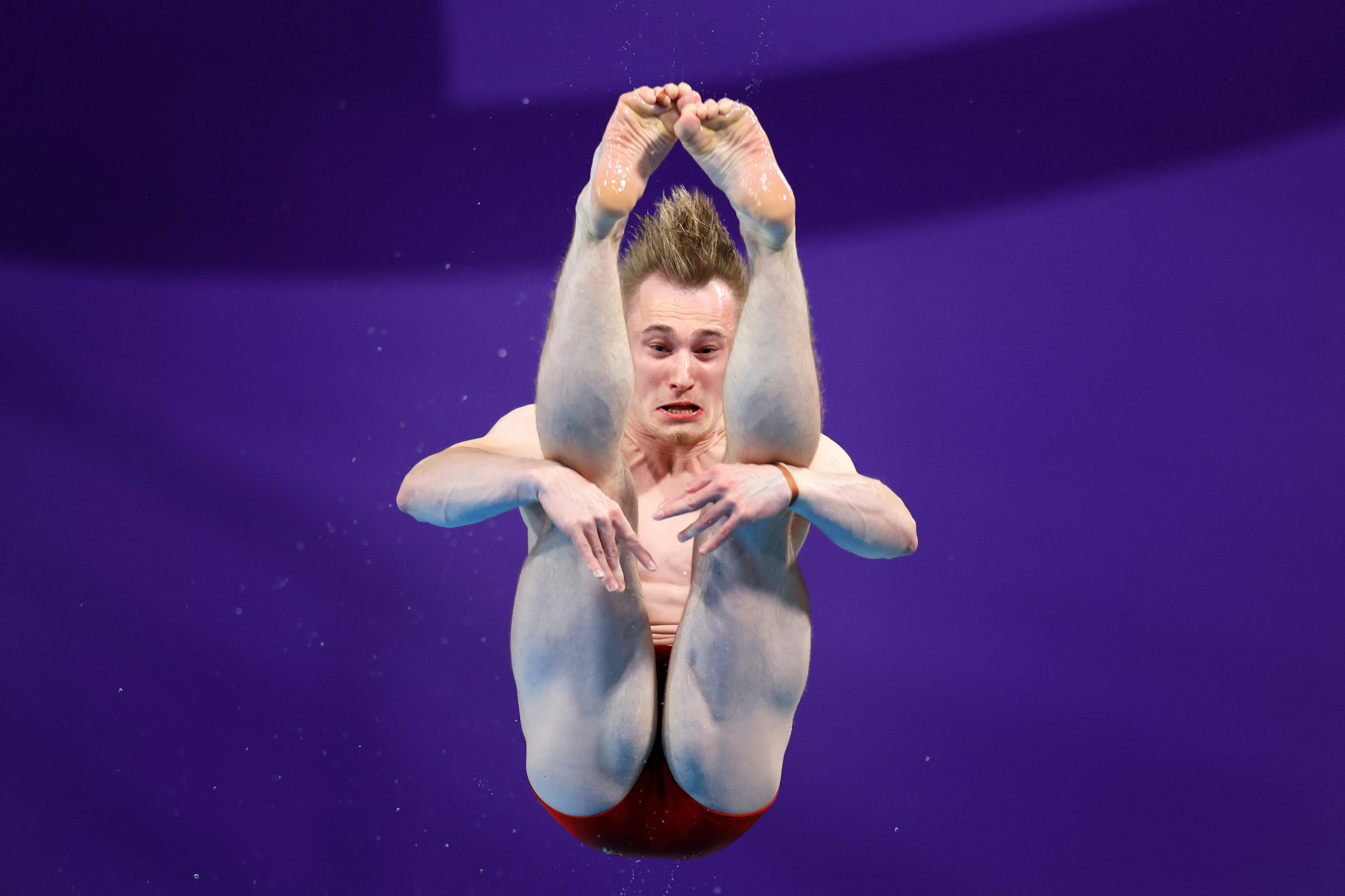 England's Jack Laugher triumphed in the one-metre springboard final at the Sandwell Aquatics Centre ©Getty Images