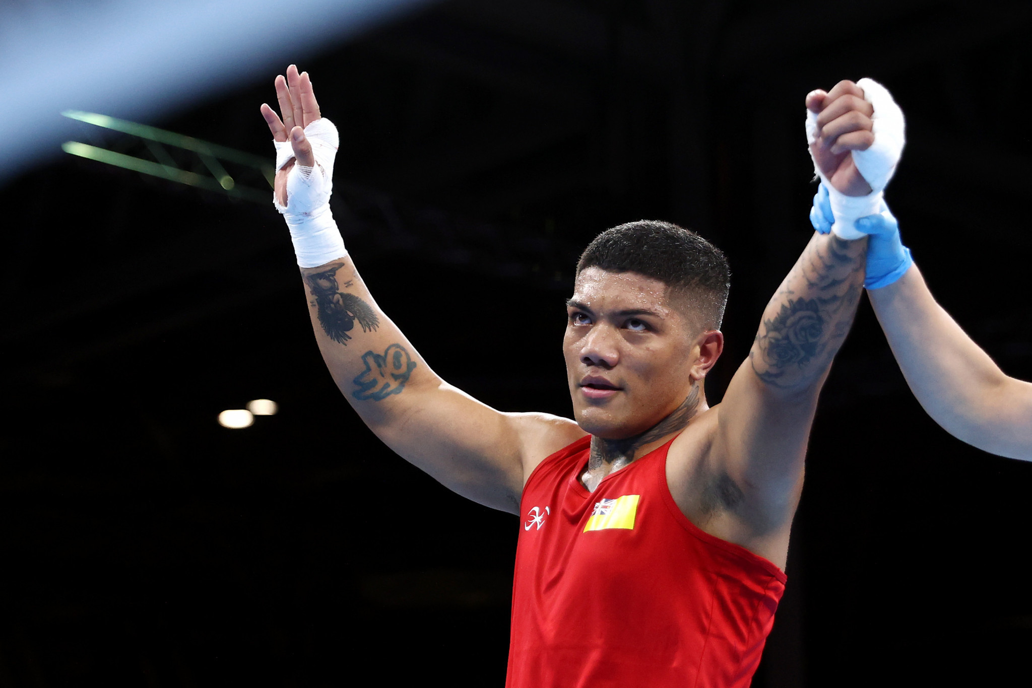Niue's Duken Holo Tutakitoa-Williams has secured his country's first medal at the Commonwealth Games ©Getty Images