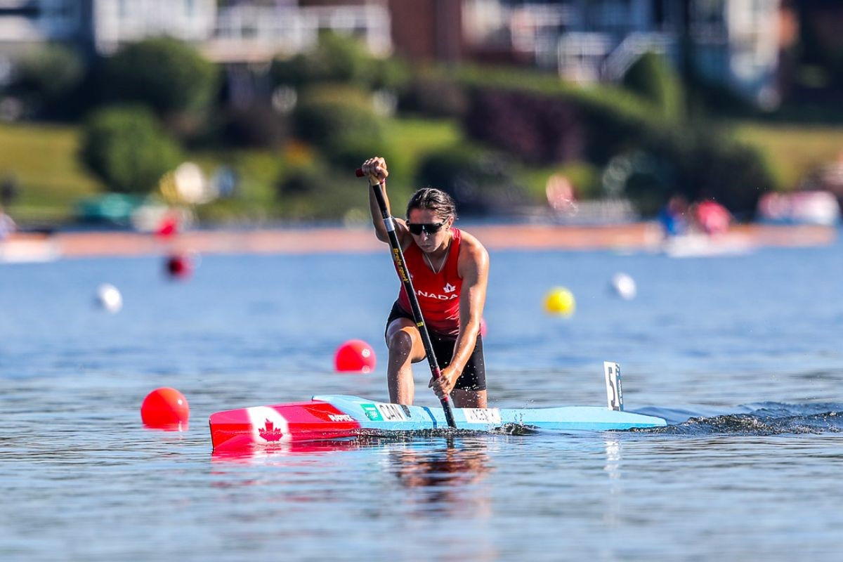 Katie Vincent of Canada impressed on day two of the ICF Canoe Sprint World Championships in Dartmouth ©ICF