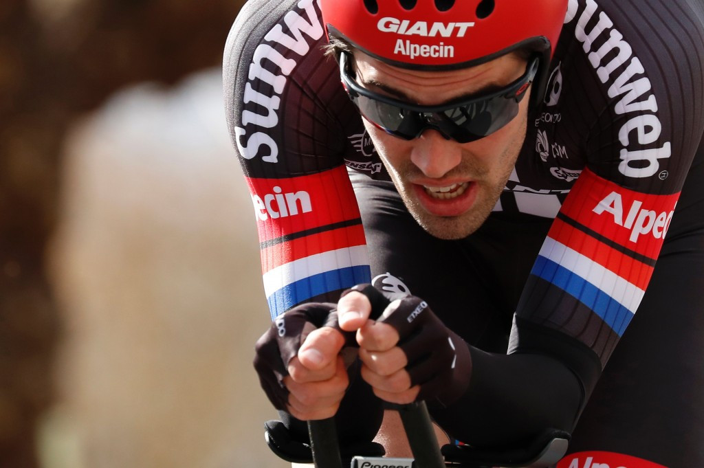Pre-race favourite Tom Dumoulin settled for second place