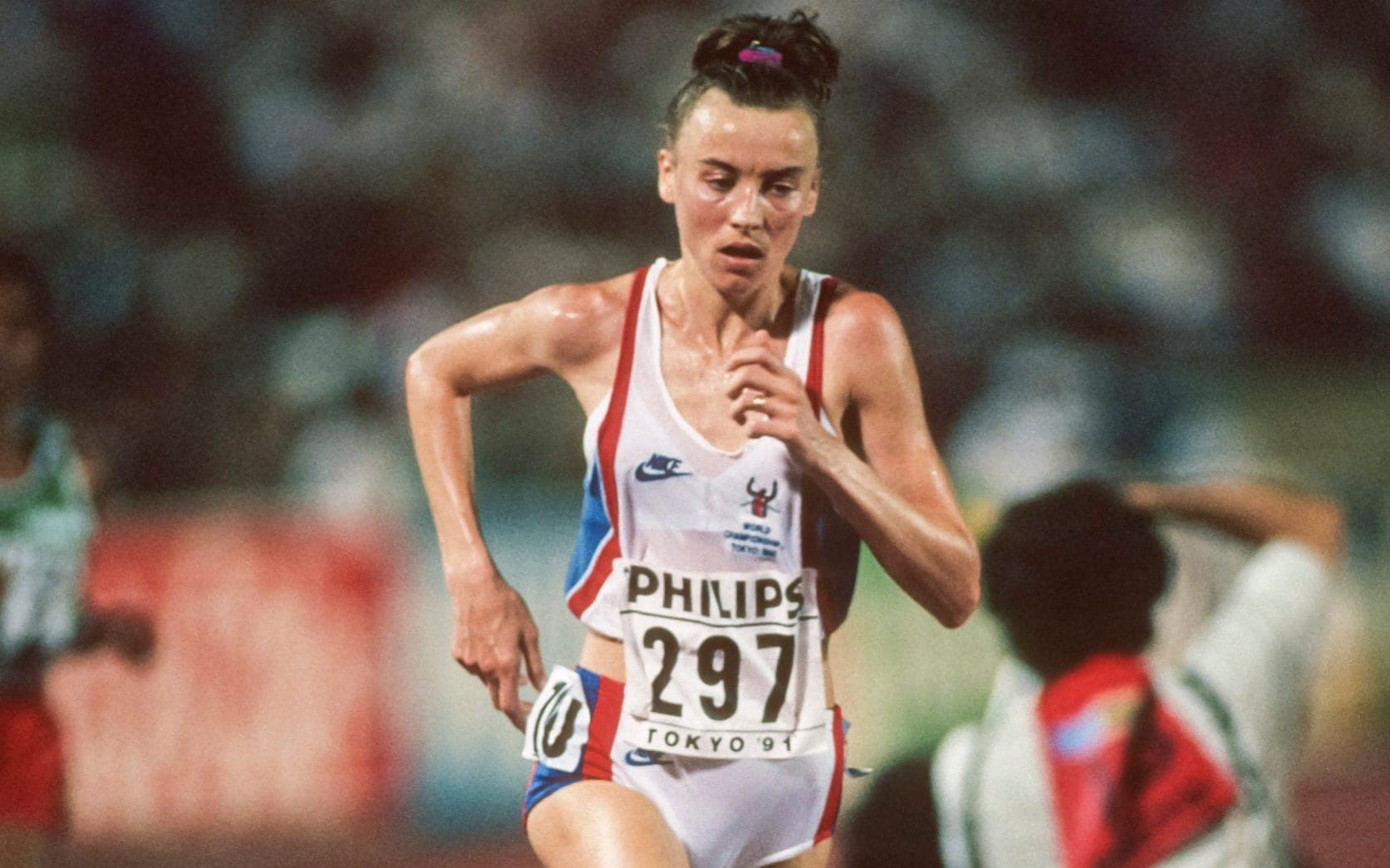 Liz McColgan won the 10,000m at the 1991 World Championships only nine months after giving birth to Eilish ©Getty Images