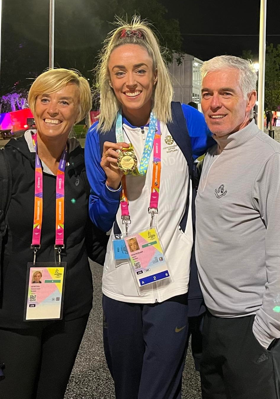 Eilish McColgan comes from good running stock with her father Peter, right, also having been a world-class athlete ©Facebook