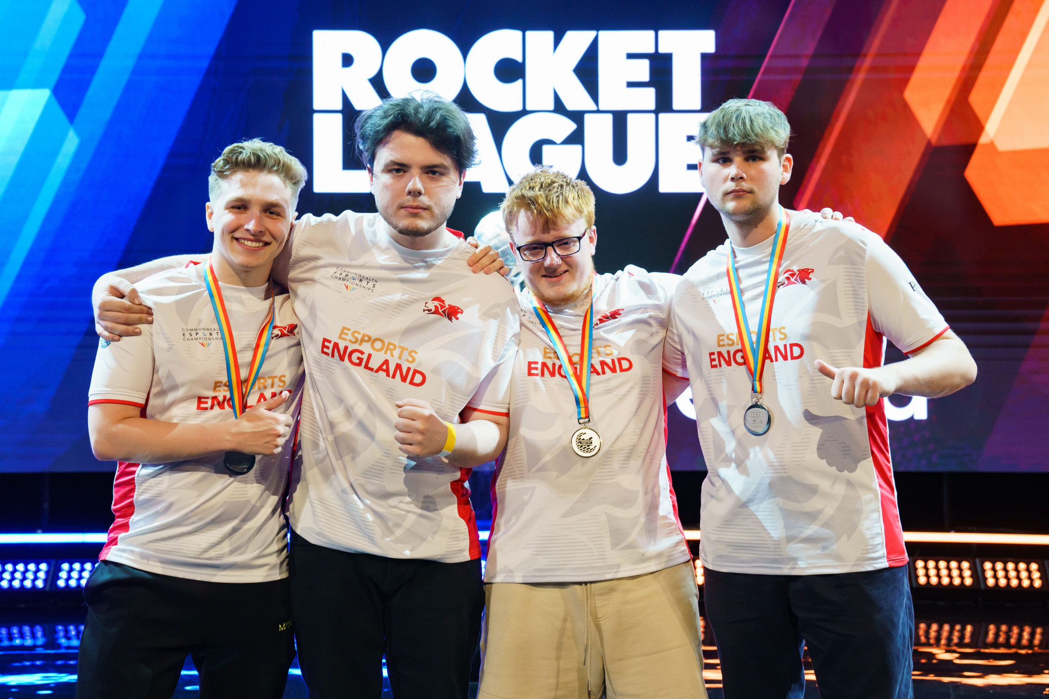 England were forced to settle for silver after being upset by Wales in the Rocket League open ©GEF