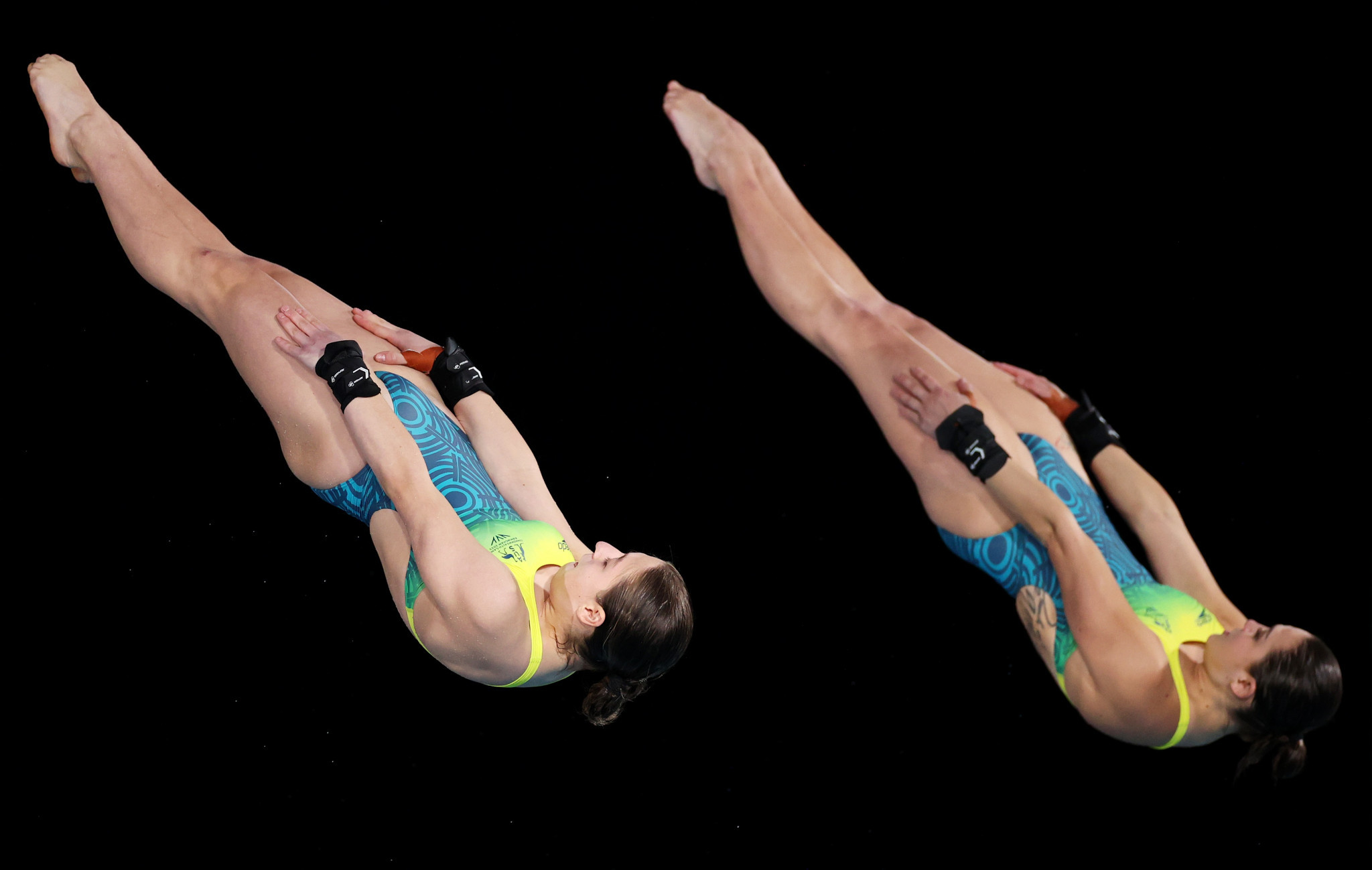 Charlie Petrov and Melissa Wu proved too strong in the women's synchronised 10m platform final ©Getty Images