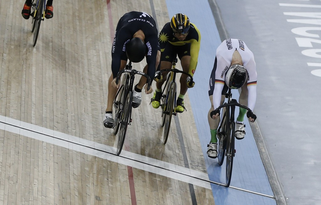 Joachim Eilers narrowly claimed gold in the men's keirin ©Getty Images