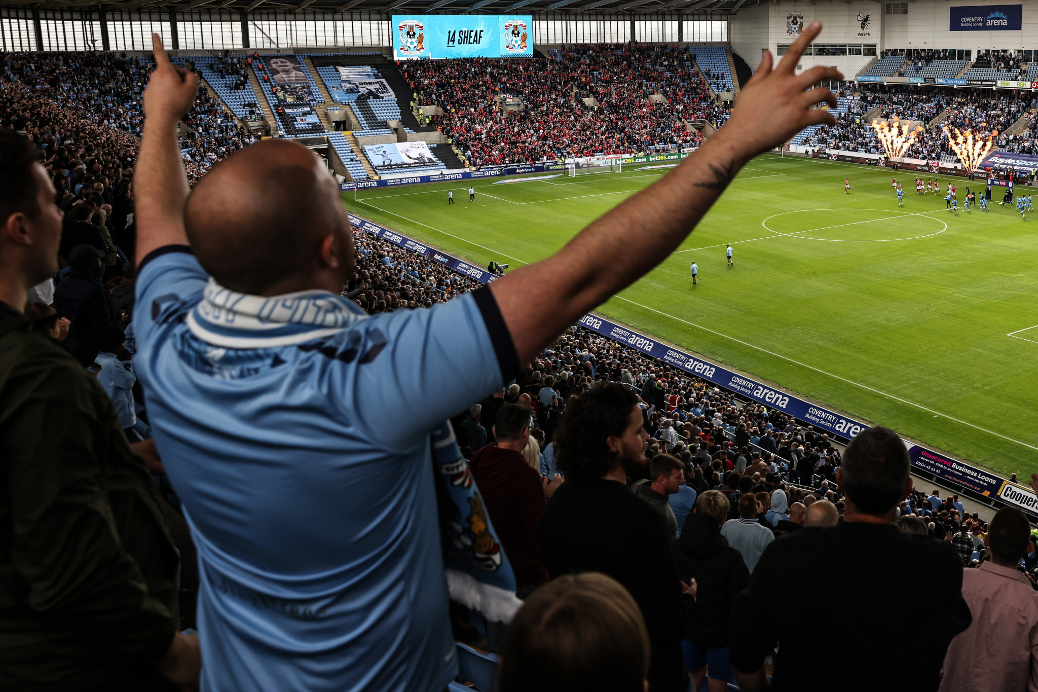 Coventry City play first home match after pitch damage during Birmingham 2022