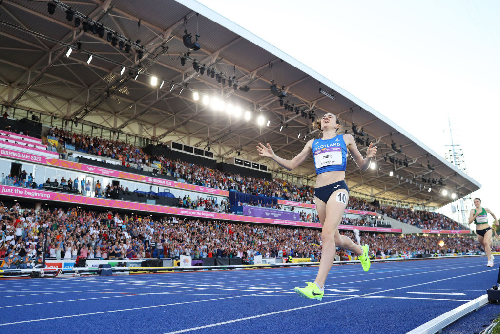 Scotland's Laura Muir was not to be denied gold in the women's 1500m final ©Getty Images