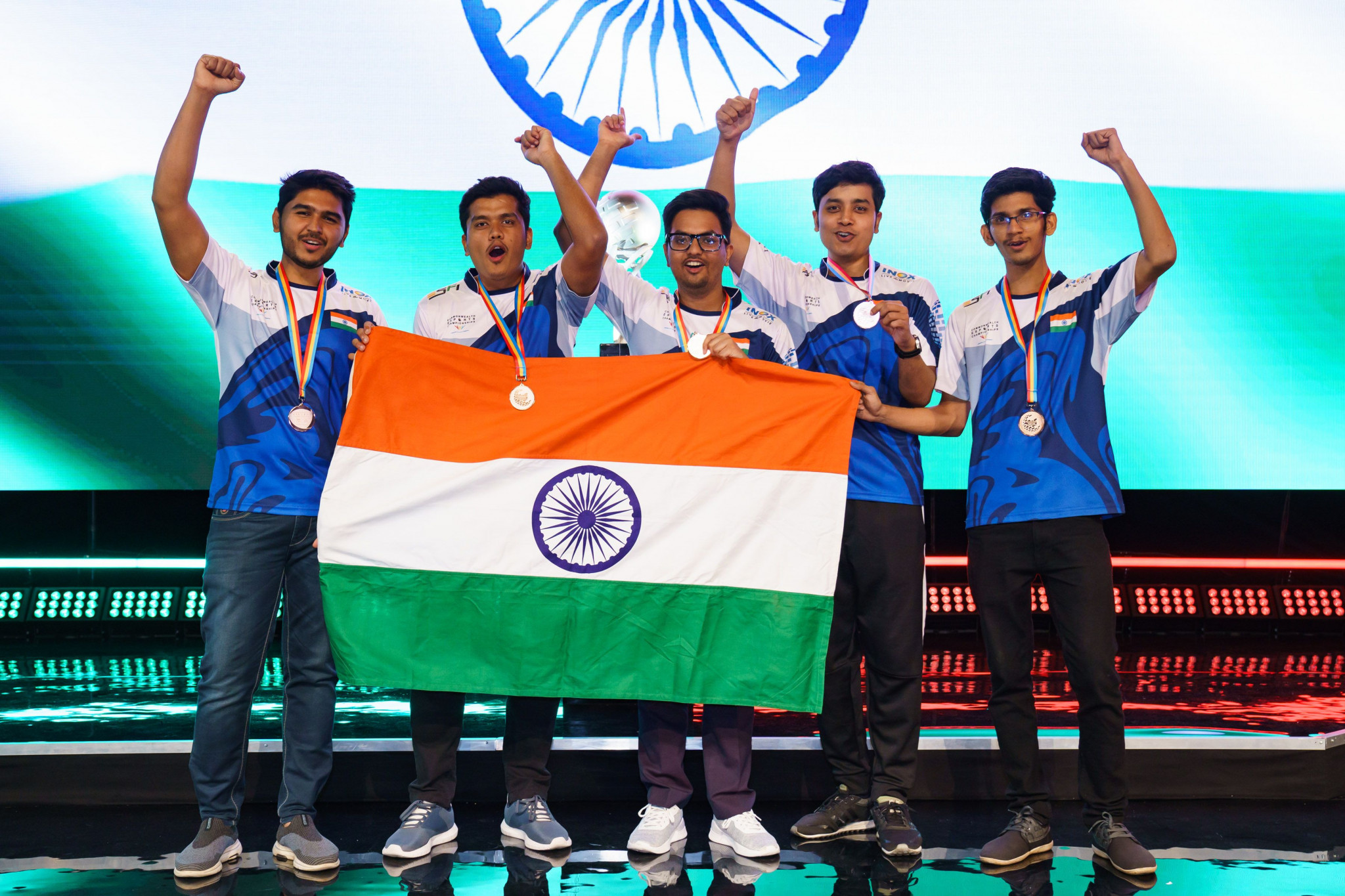 India's DOTA 2 open team got their nation on the medal table following their display in the bronze decider ©GEF