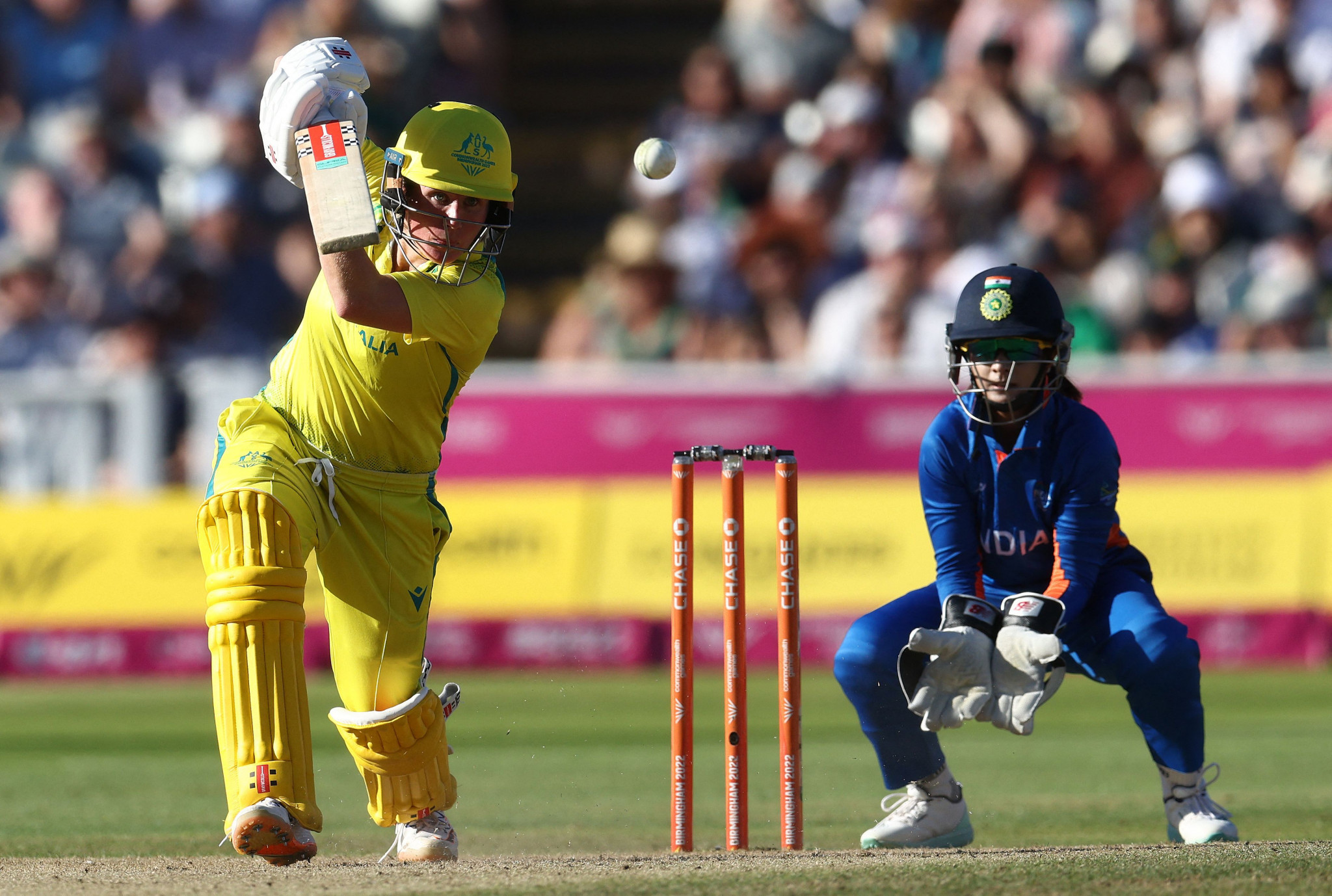 Beth Mooney top scored for Australia with 61 in the gold medal match against India ©Getty Images