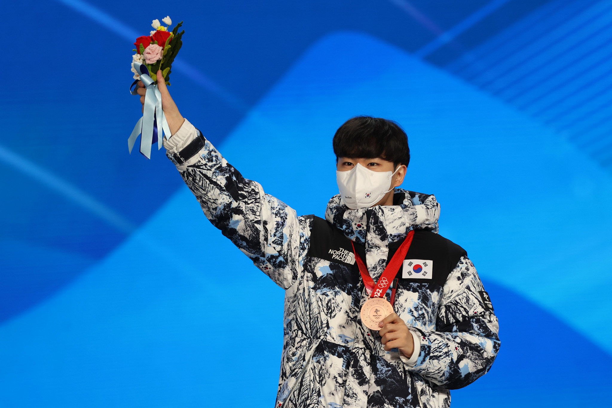 Kim Min-seok won South Korea's first medal of Beijing 2022 ©Getty Images