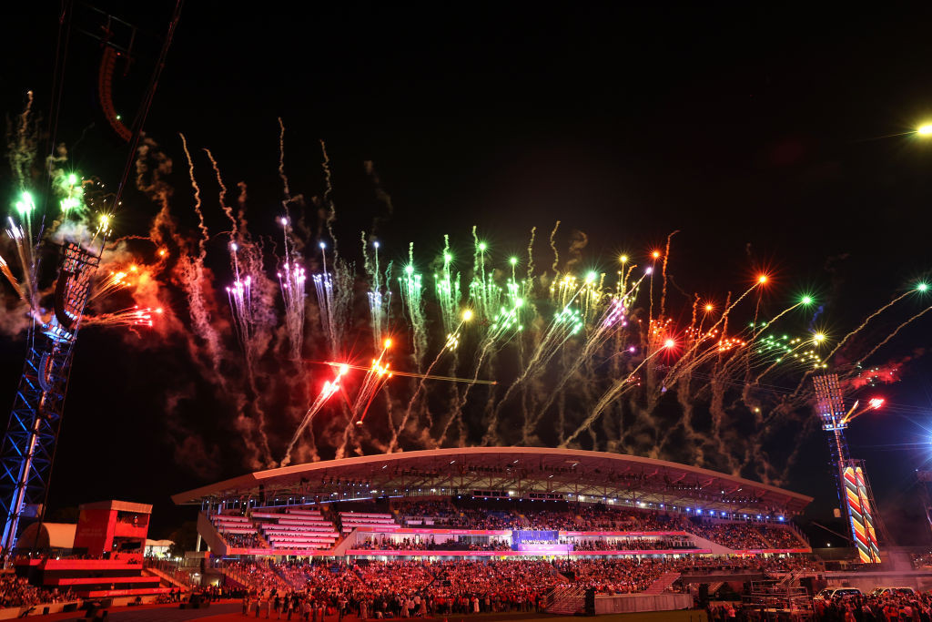 Fireworks flared at the end of a marvellous, musical Closing Ceremony for Birmingham 2022 ©Getty Images