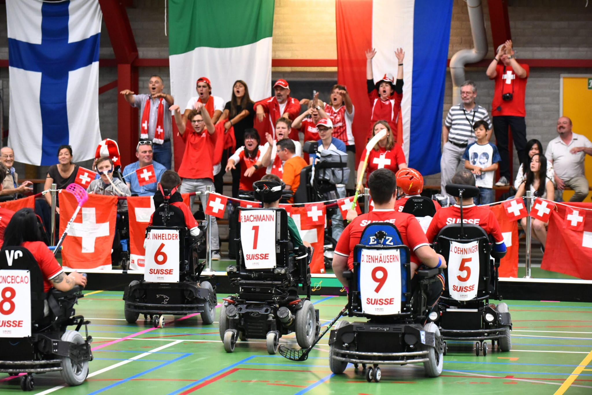 Switzerland edge Italy before Denmark’s mammoth win over Australia at IWAS Powerchair Hockey World Championship