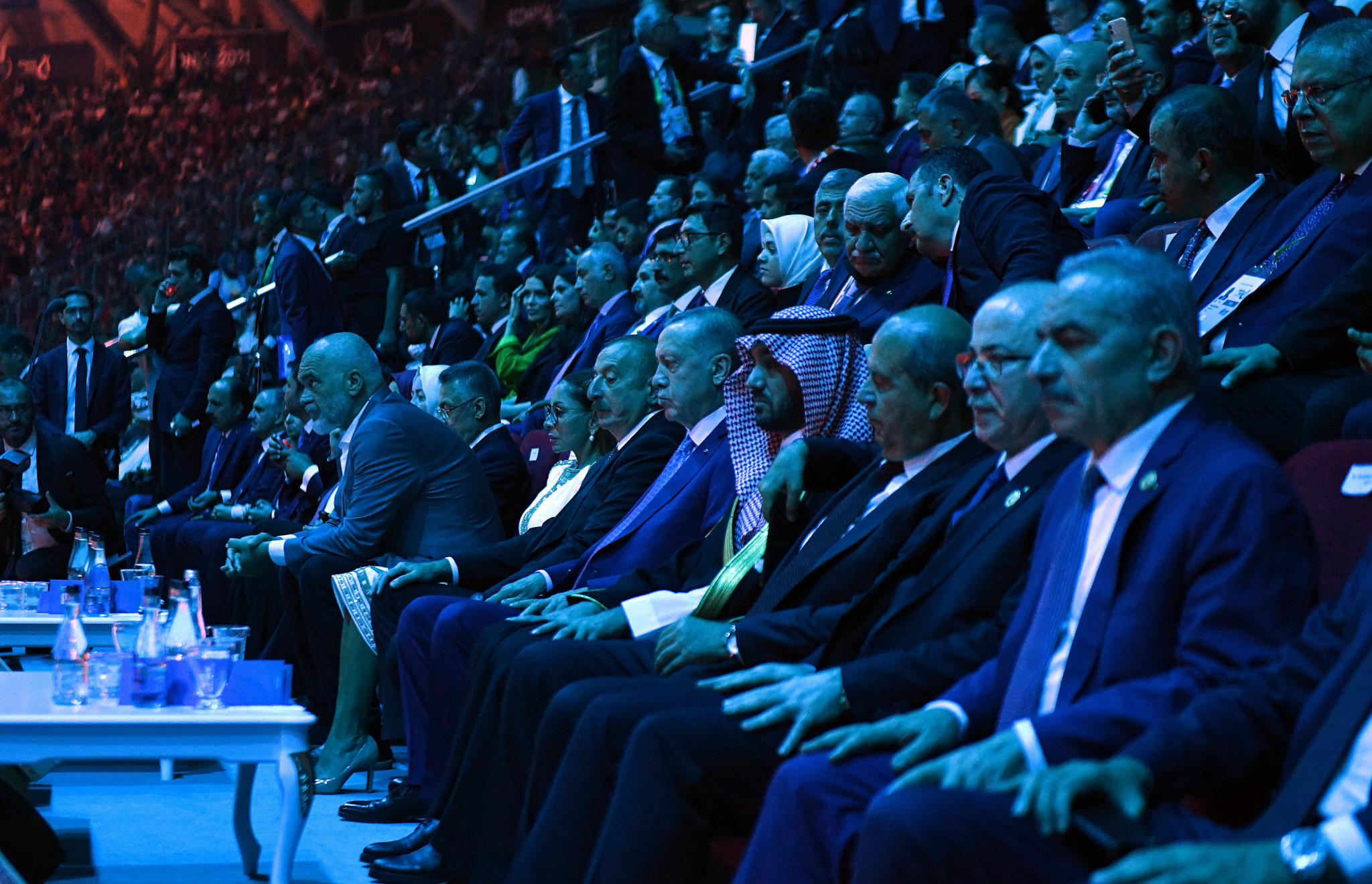 A number of dignatories were present as they welcomed the arrival of the athletes ©Konya 2021