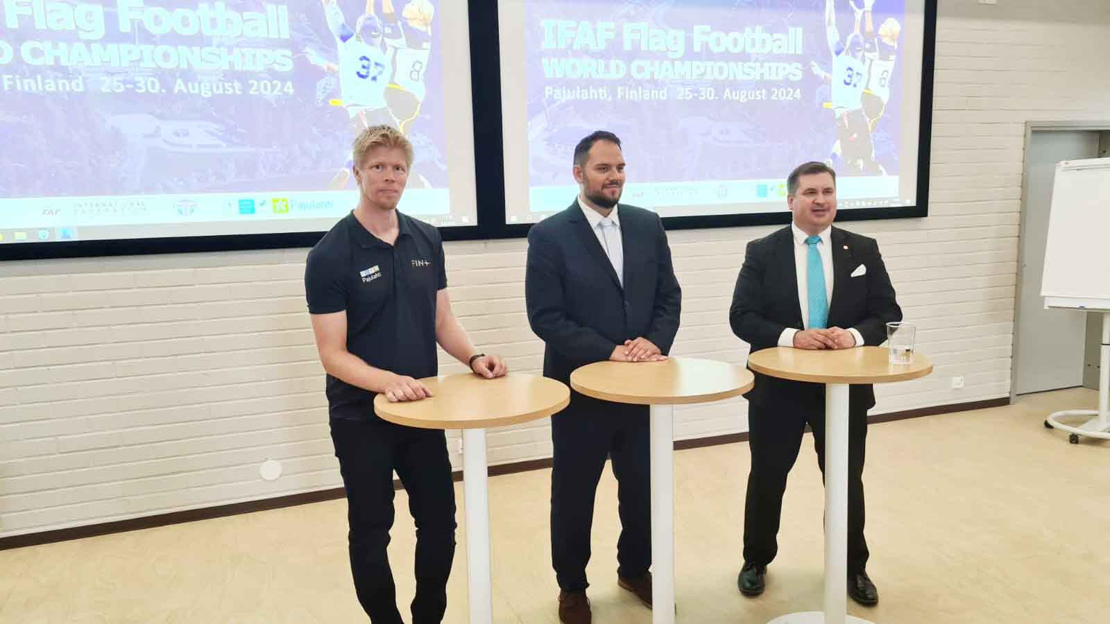 IFAF and SAJL announced the 2024 Flag Football World Championship would take place in Lahti ©Getty Images