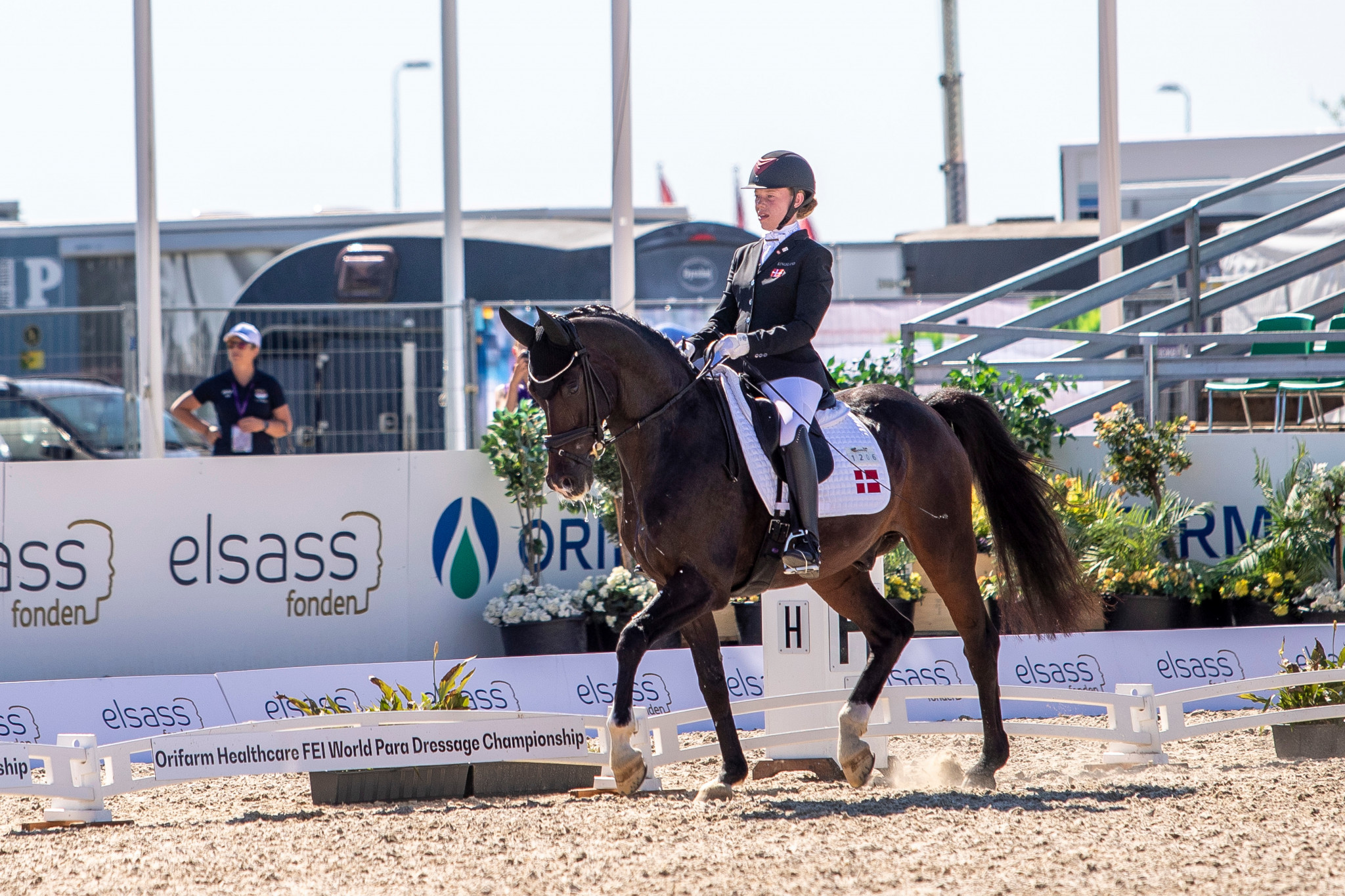 Katrine Kristensen put 77.176 on the board for Denmark to set up the home nation for tomorrow's action ©Herning2022/Hippofotobe/Sharon Vandeput