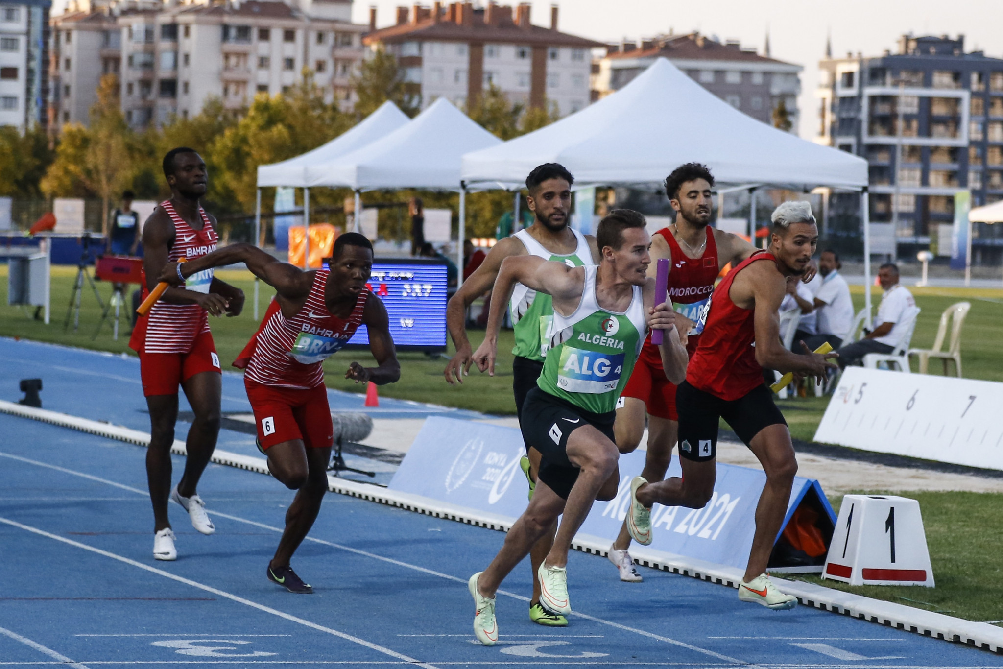 Relay races took centre stage at the Konya Athletic Field ©Konya 2021