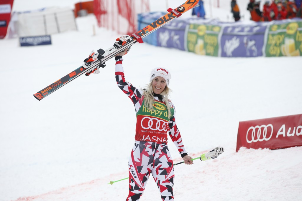 Eva-Maria Brem claimed the race victory in Slovakia