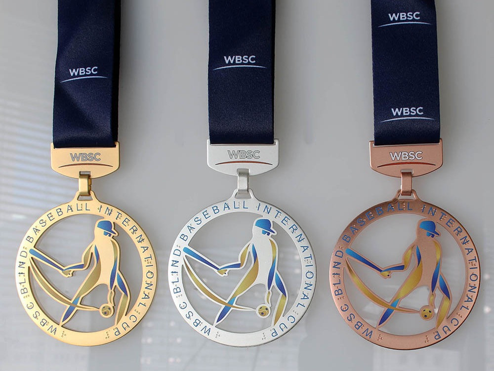 WBSC reveals medals and trophy for Blind Baseball International Cup