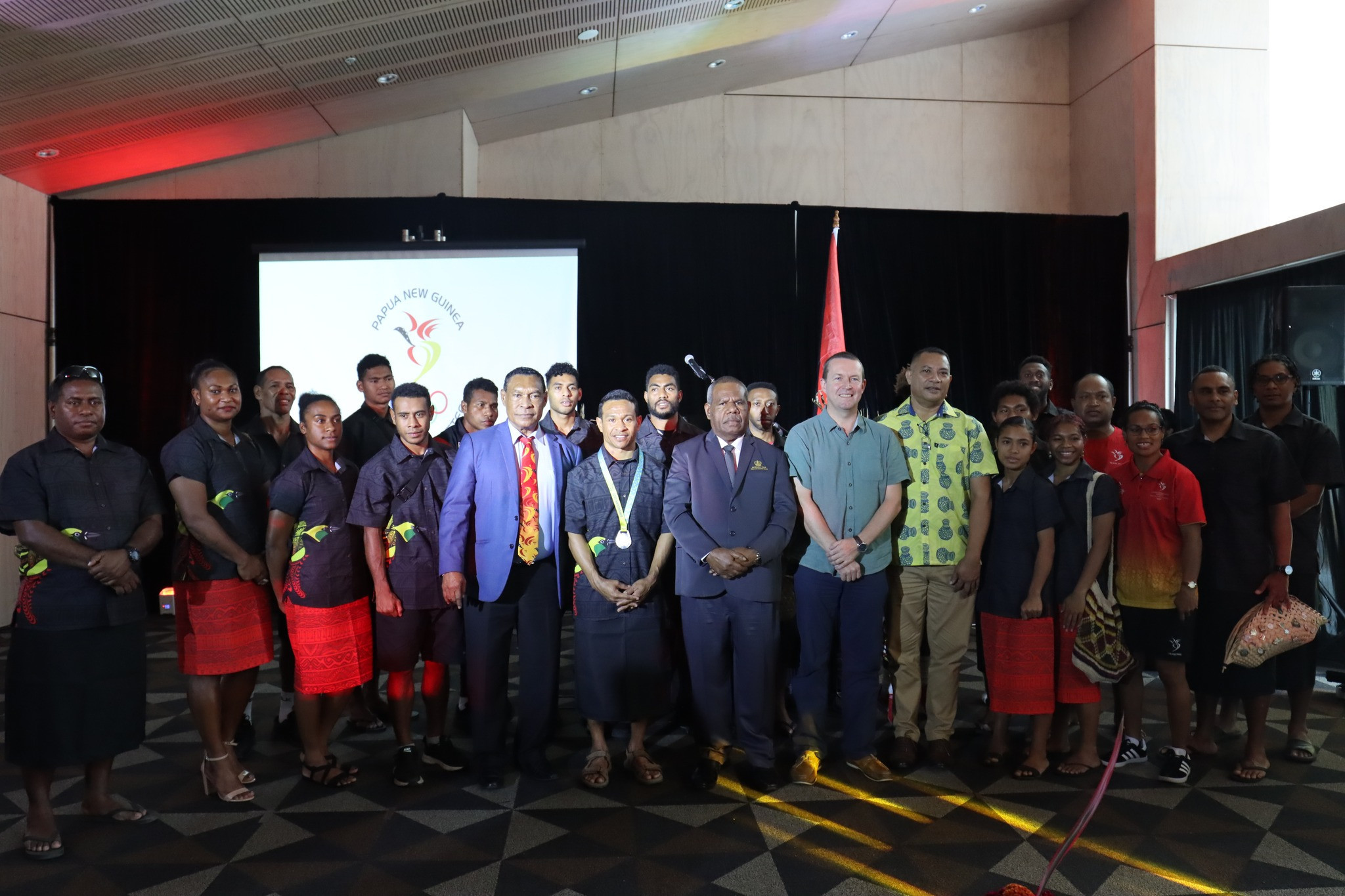 PNGOC hosted a welcome event for its athletes who competed at Birmingham 2022 ©PNGOC