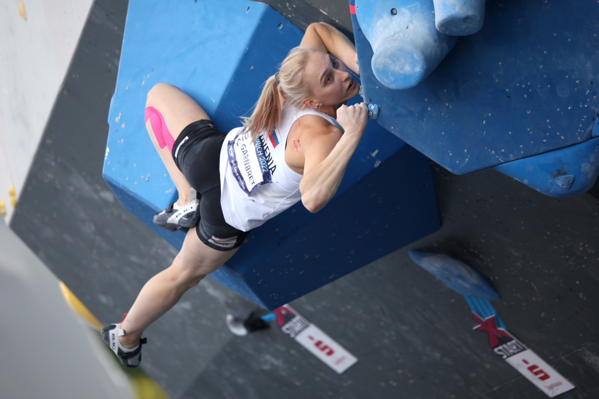 Janja Garnbret expectedly won the women's boulder today in sport climbing ©Getty Images