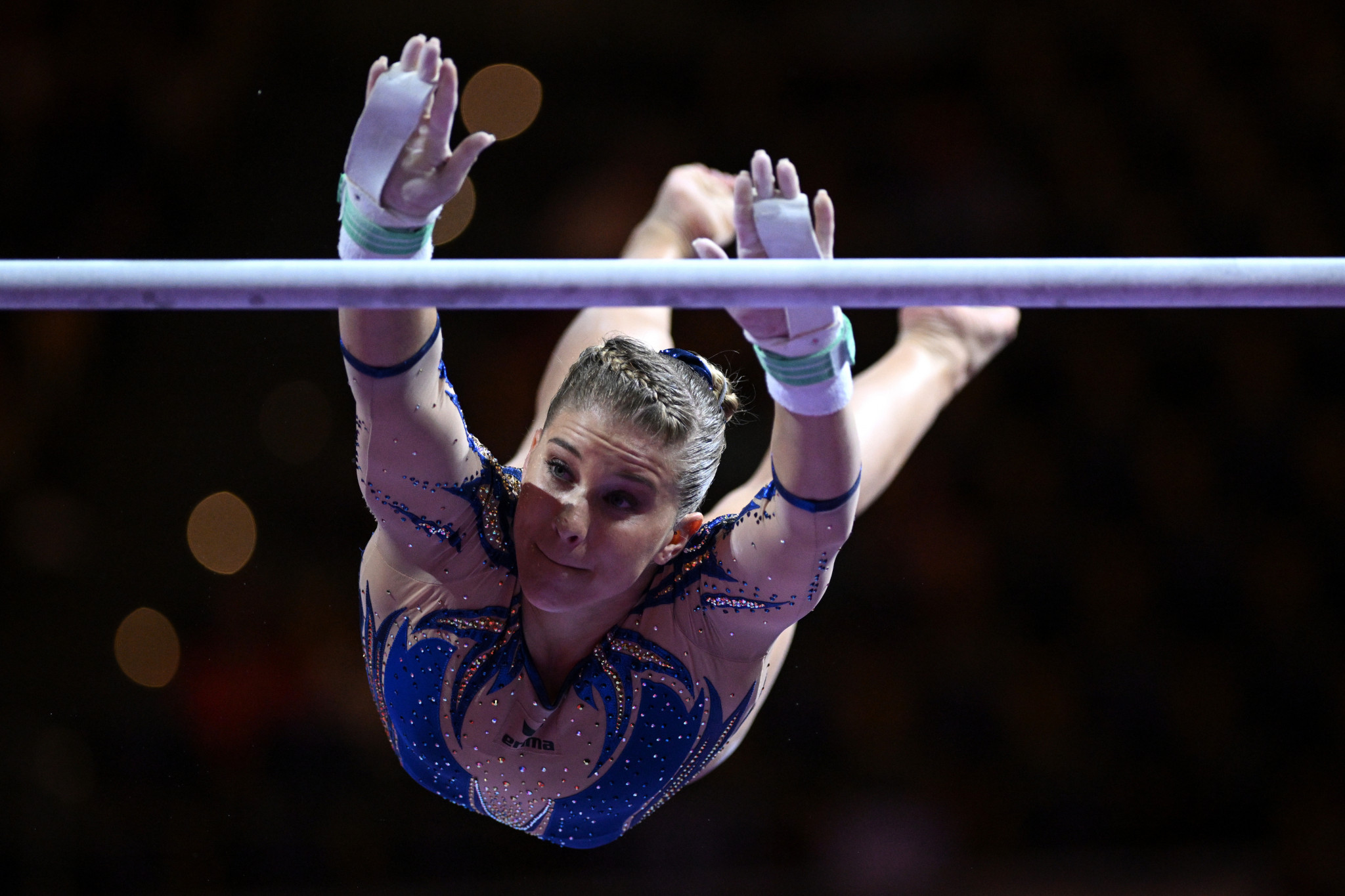 Elisabeth Seitz was one of two winners from Germany in artistic gymnastics, claiming gold in the uneven bars ©Getty Images