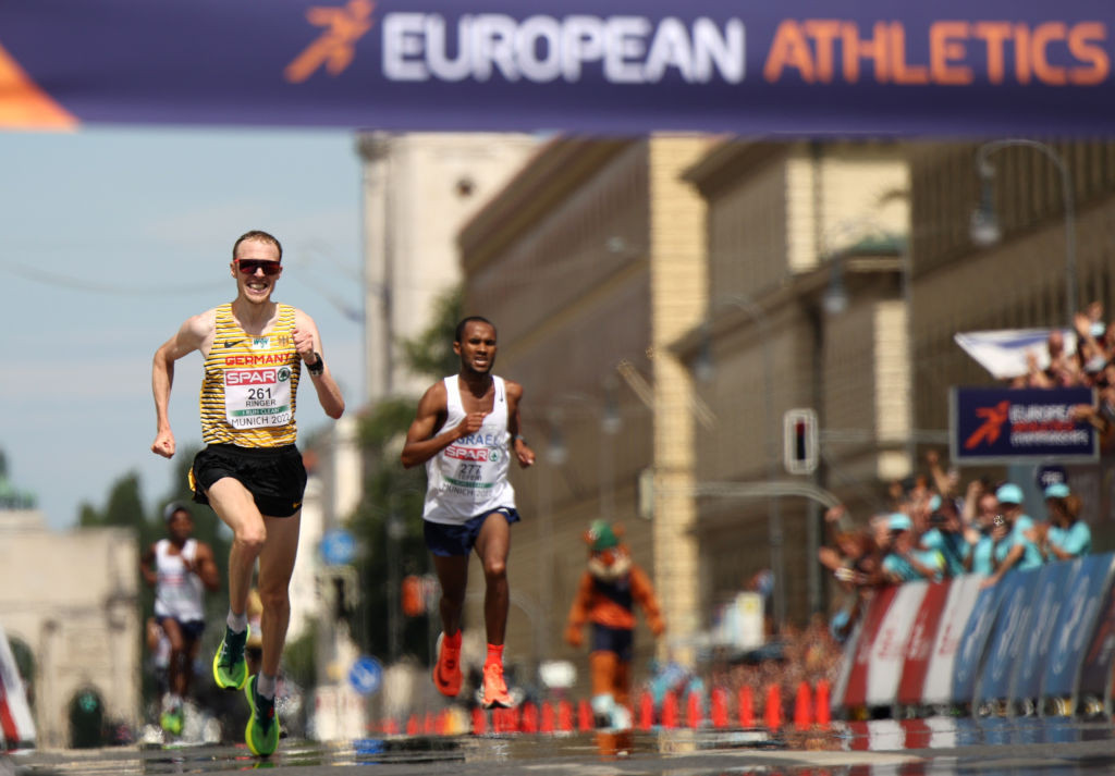 Germany's Richard Ringer earned a dramatic European men's marathon win in Munich ©Getty Images