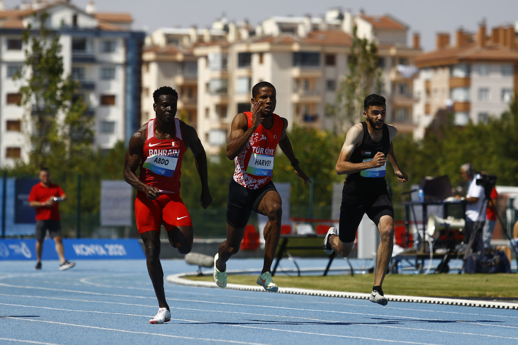 A faulty start system resulted in the sprint times posted on the opening three days of the athletics competition being deemed invalid ©Konya 2021