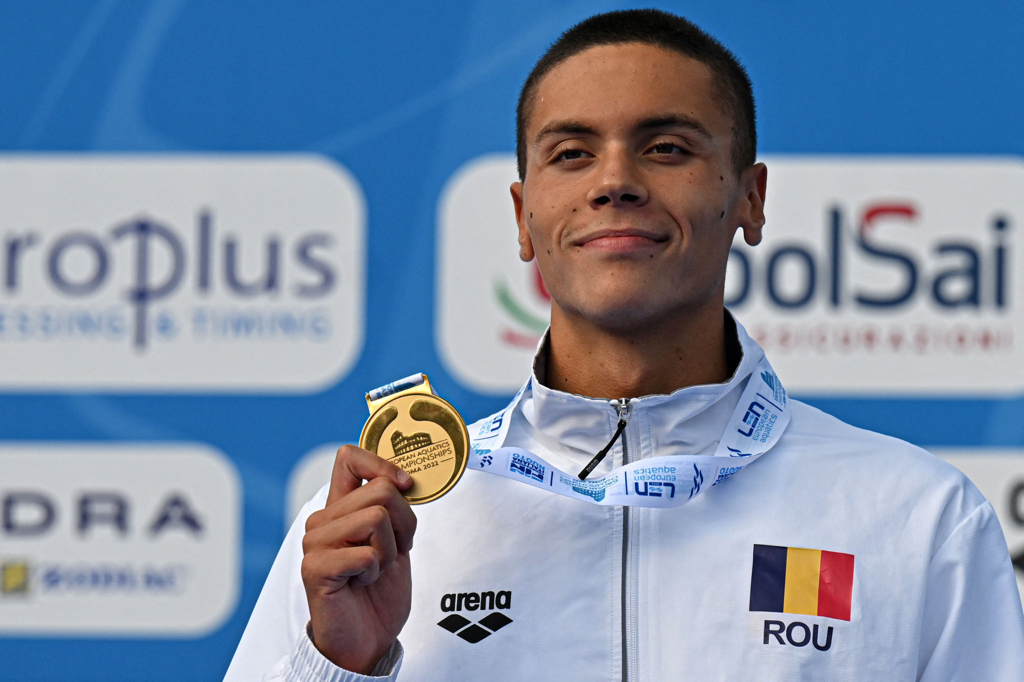 David Popovici became a double European champion today in Rome ©Getty Images