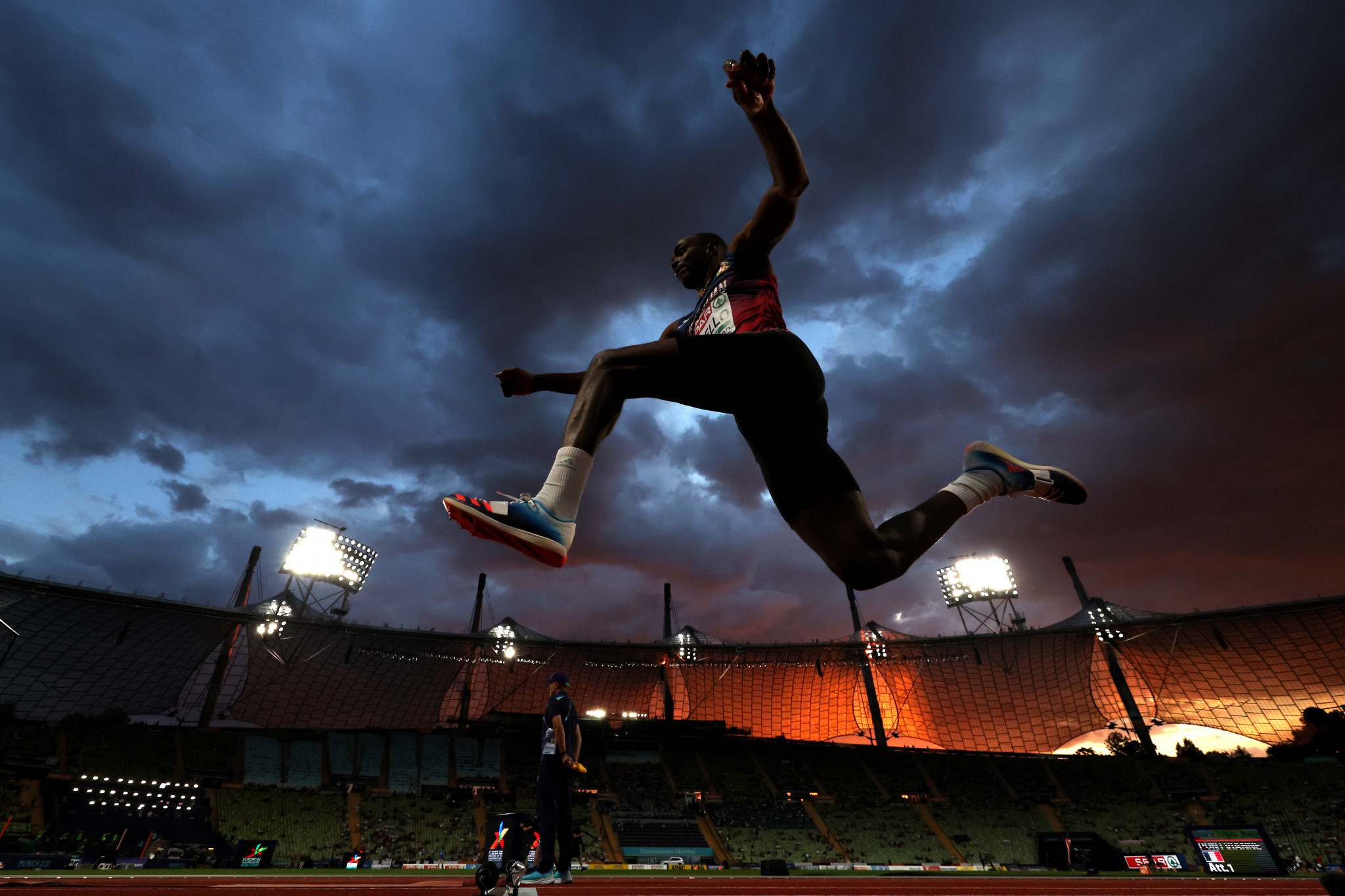 Alexis Capello leaped for Azerbaijan in the men's triple jump qualification but did not receive a mark ©Getty Images