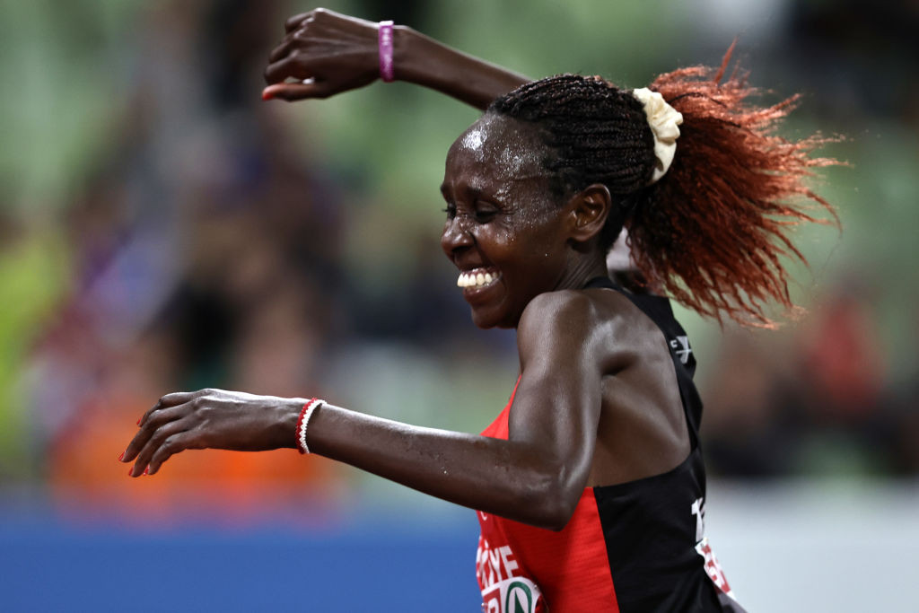 Turkey's Yasemin Can regained the European women's 10,000m title in Munich tonight ©Getty Images