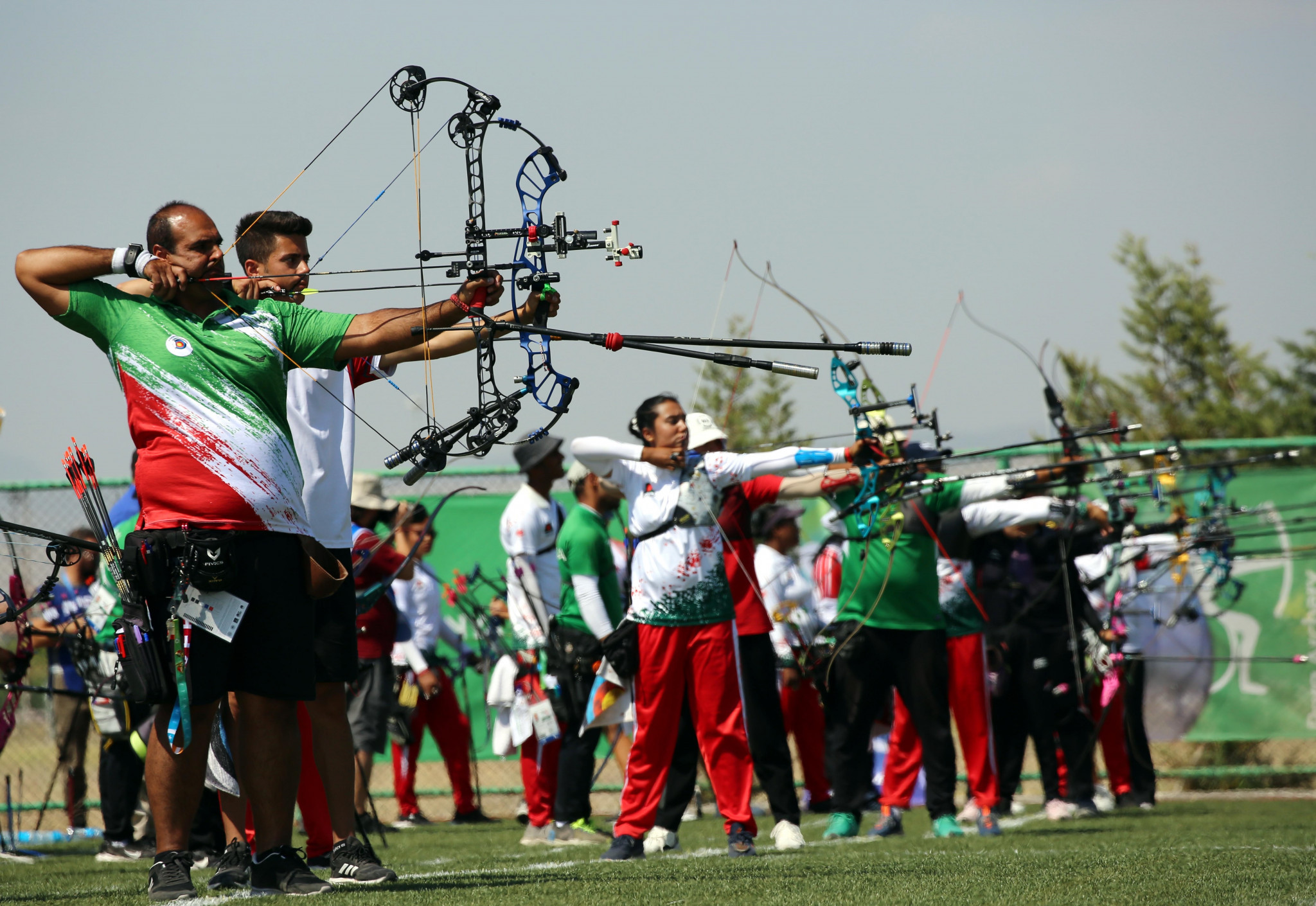 Archery finals were fiercely contested at the Saracoglu Sports Facility ©Konya 2021