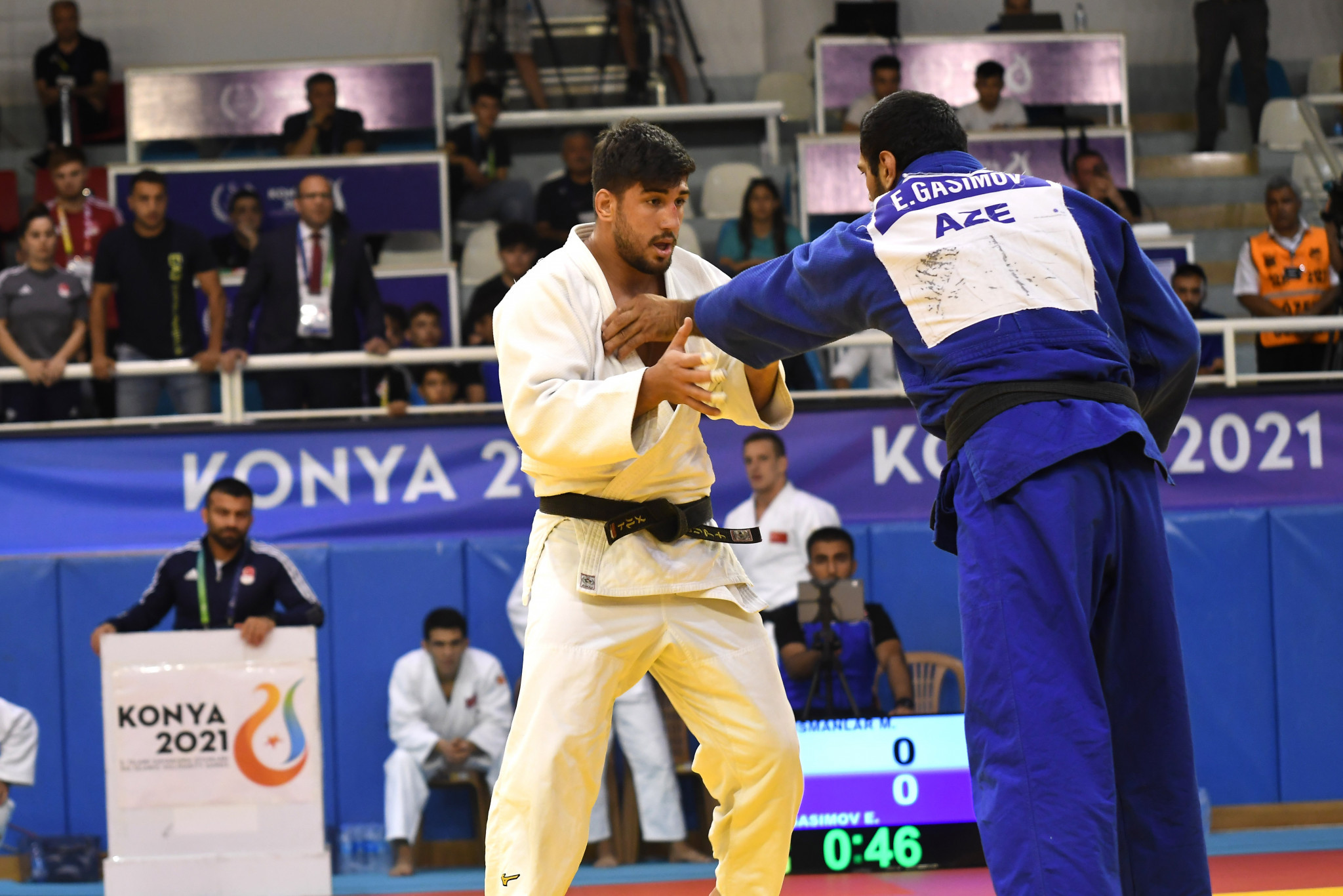 Azerbaijan defeated hosts Turkey 3-2 in the men's judo team final ©Konya 2021