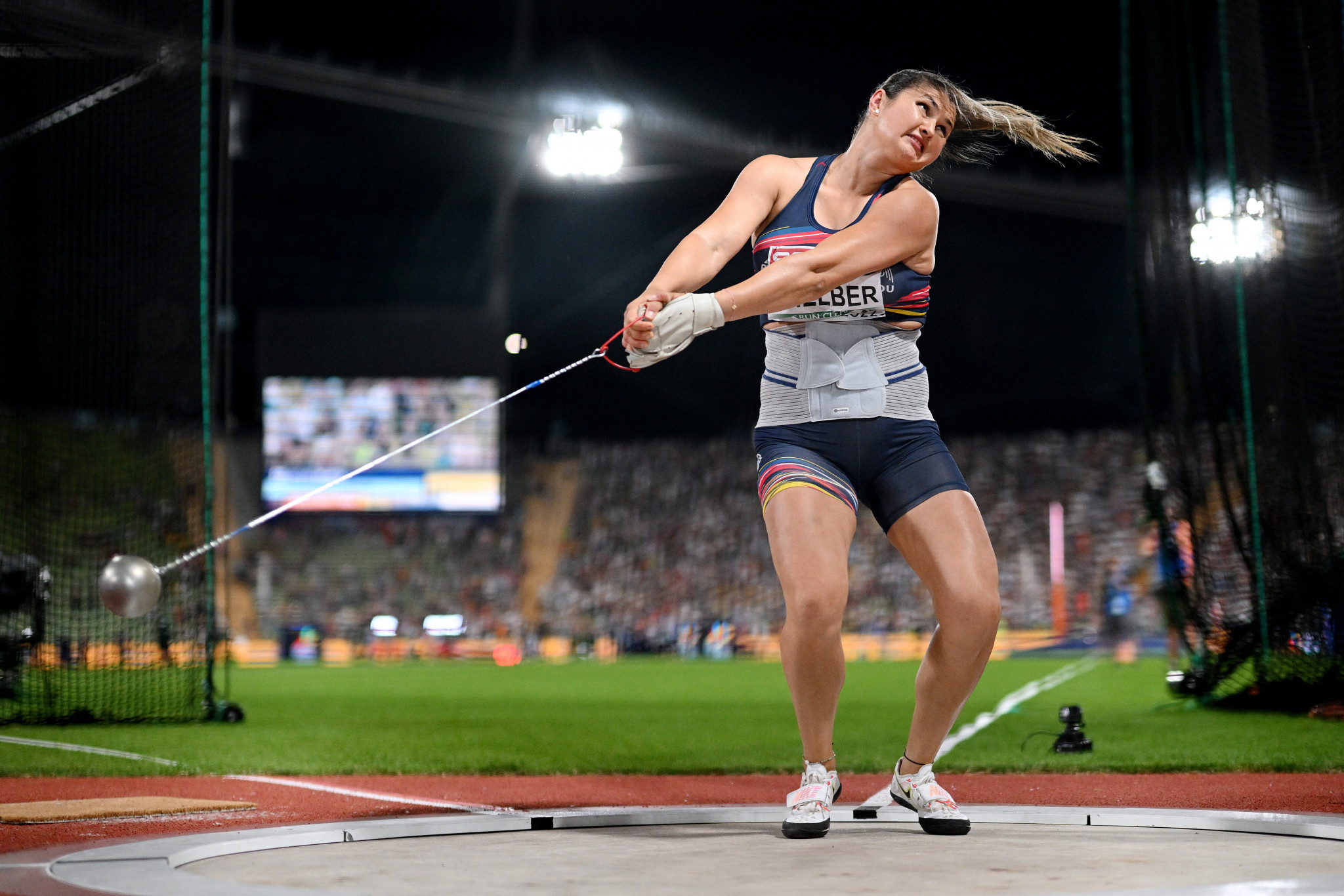 Bianca Ghelber provided Romania's first athletics medal of the European Championships with victory in the women's hammer throw ©Getty Images