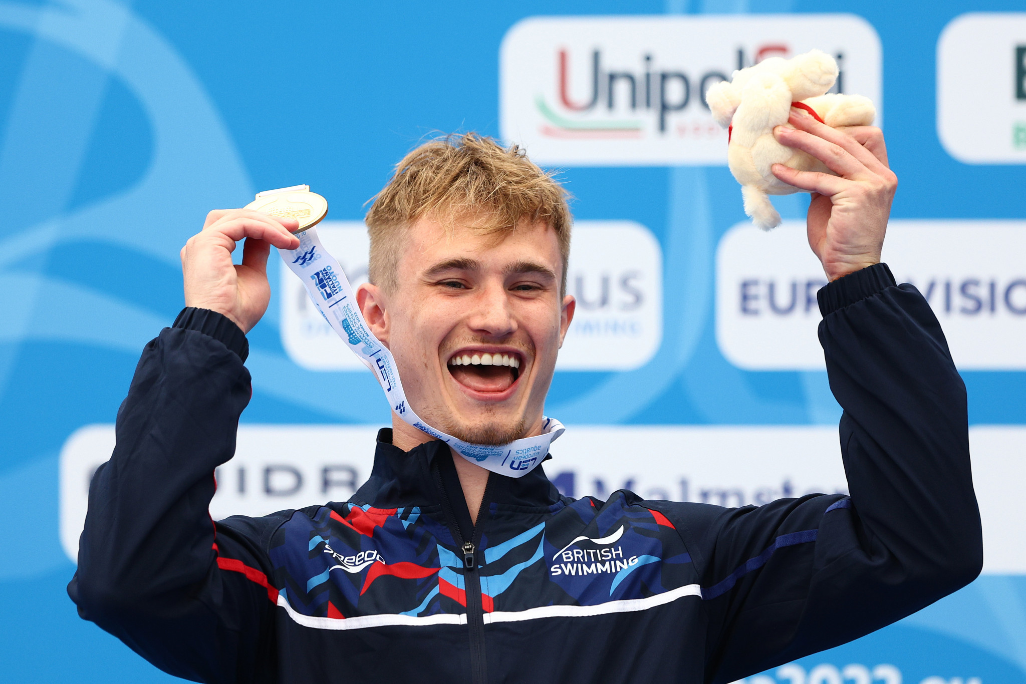 Britain's Jack Laugher reclaimed his men's 1m springboard European title in Rome ©Getty Images