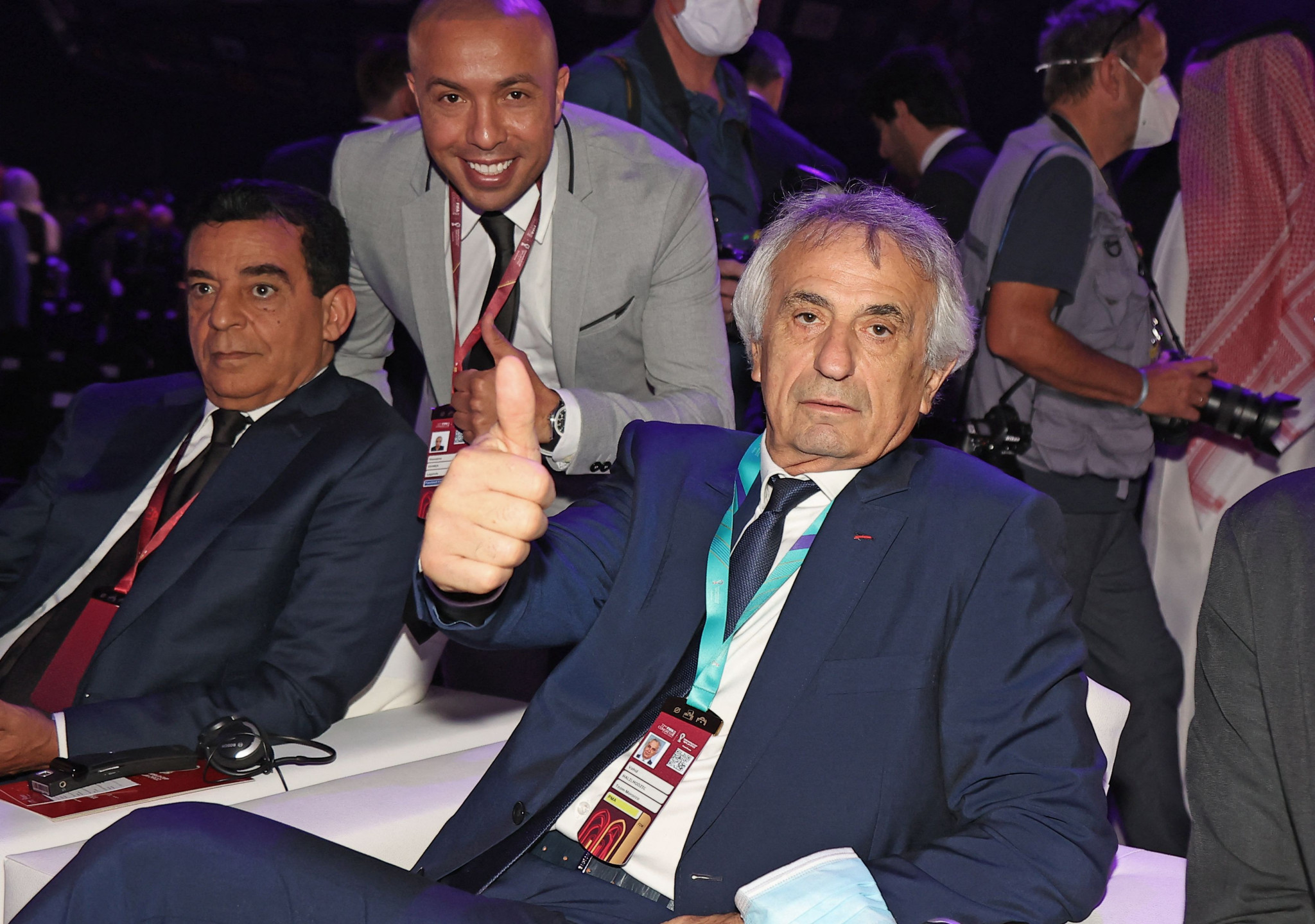 Vahid Halilhodžić was in Qatar earlier this year for the FIFA World Cup draw, but has now been sacked as Morocco head coach ©Getty Images