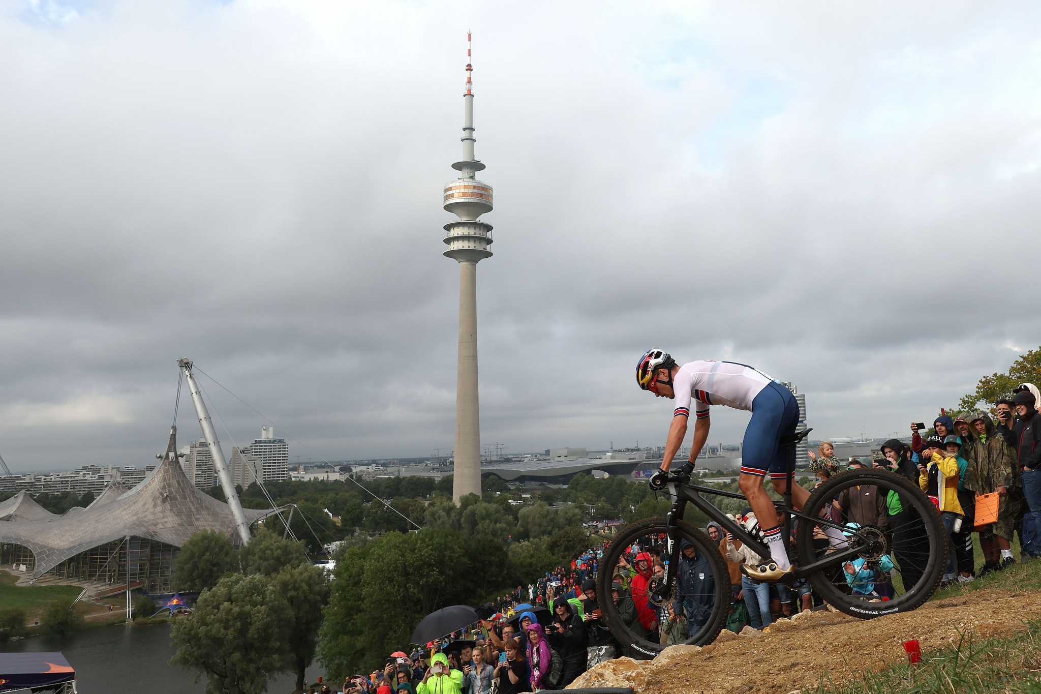 The 34.9km men's mountain bike cross-country race took place at OIympiapark in Munich ©Getty Images