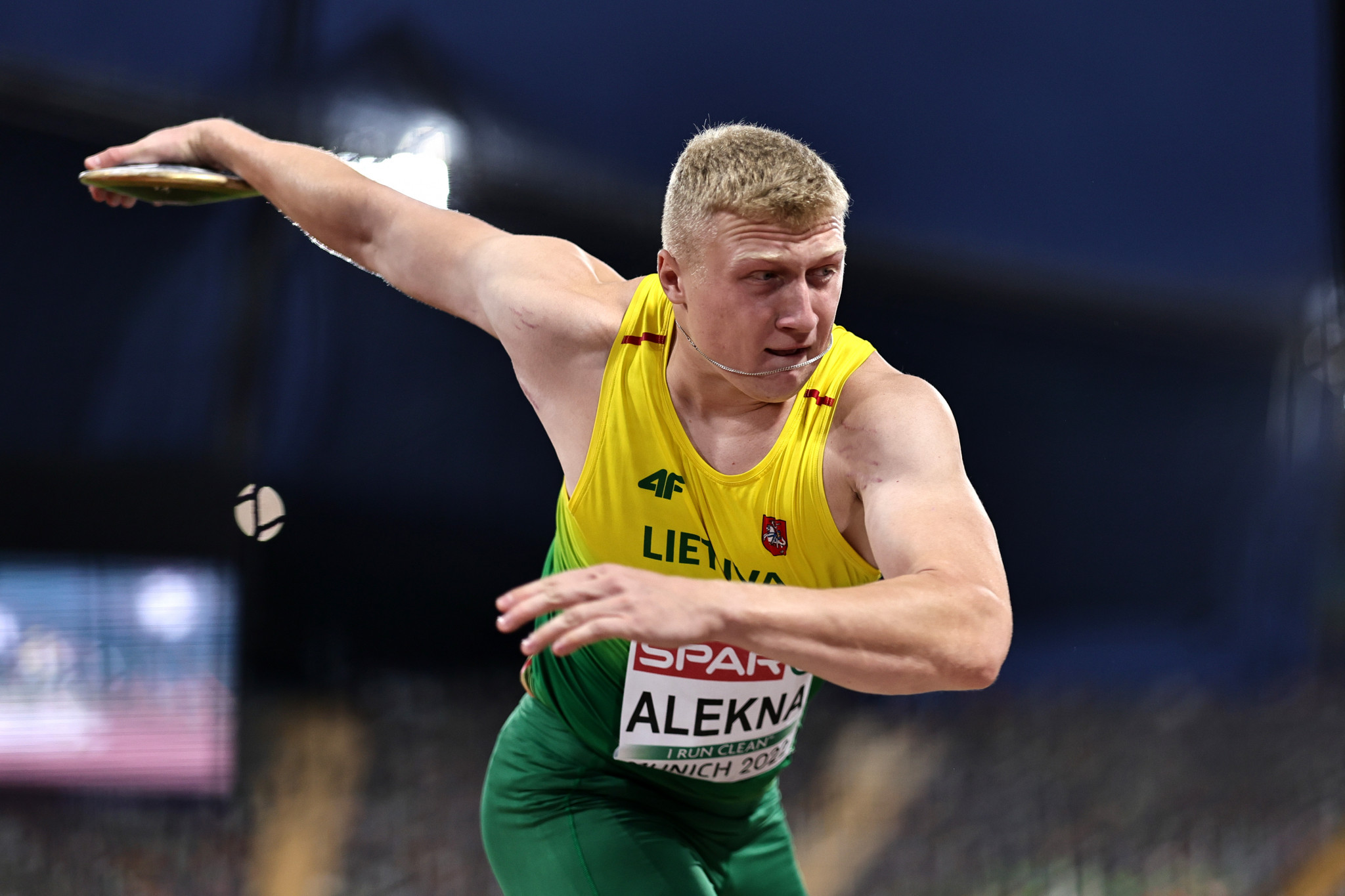 A Championships record of 69.78m was also set in the men's discus throw final by Lithuania's Mykolas Alekna ©Getty Images