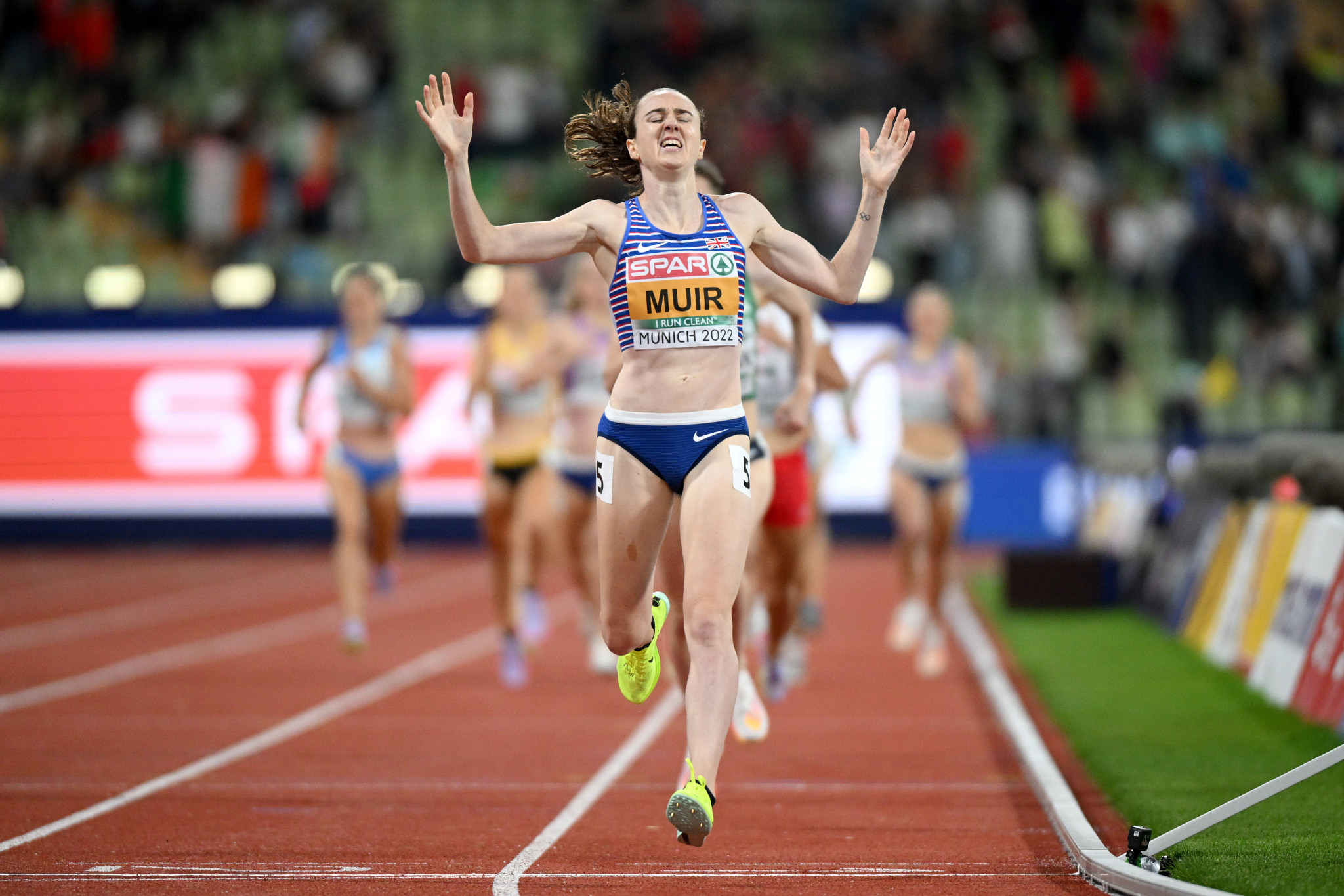Britain's Laura Muir defended her women's 1500m title in 4:01.08 ©Getty Images