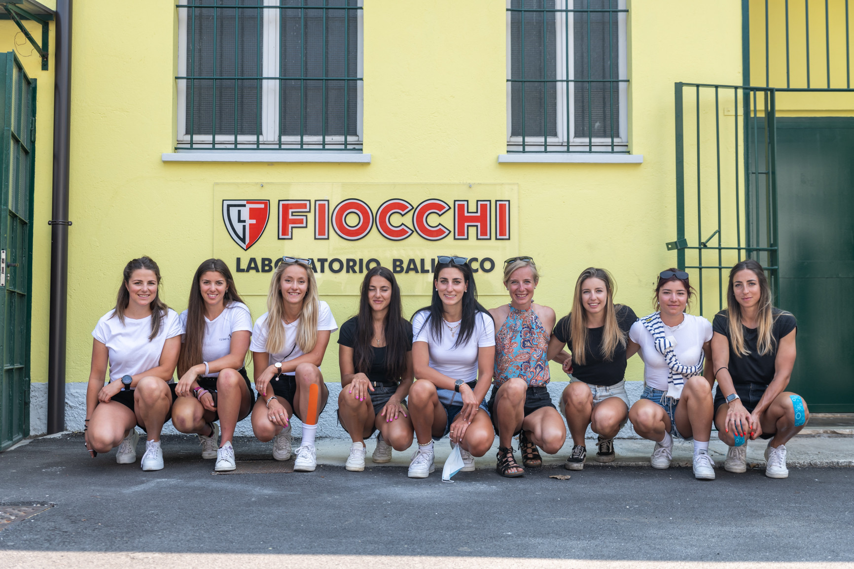 Italian women's Milan Cortina biathlon team visits headquarters of FISI ammunition partner