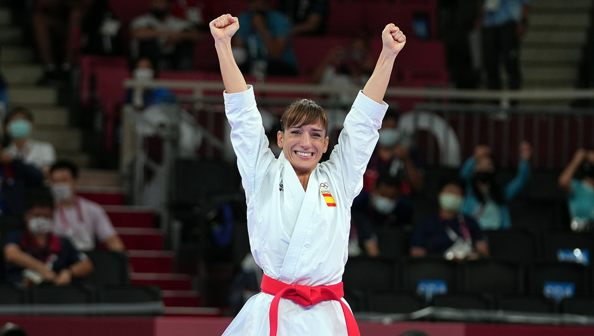 Sandra Sanchez made history as the first Olympic champion ever in karate ©WKF